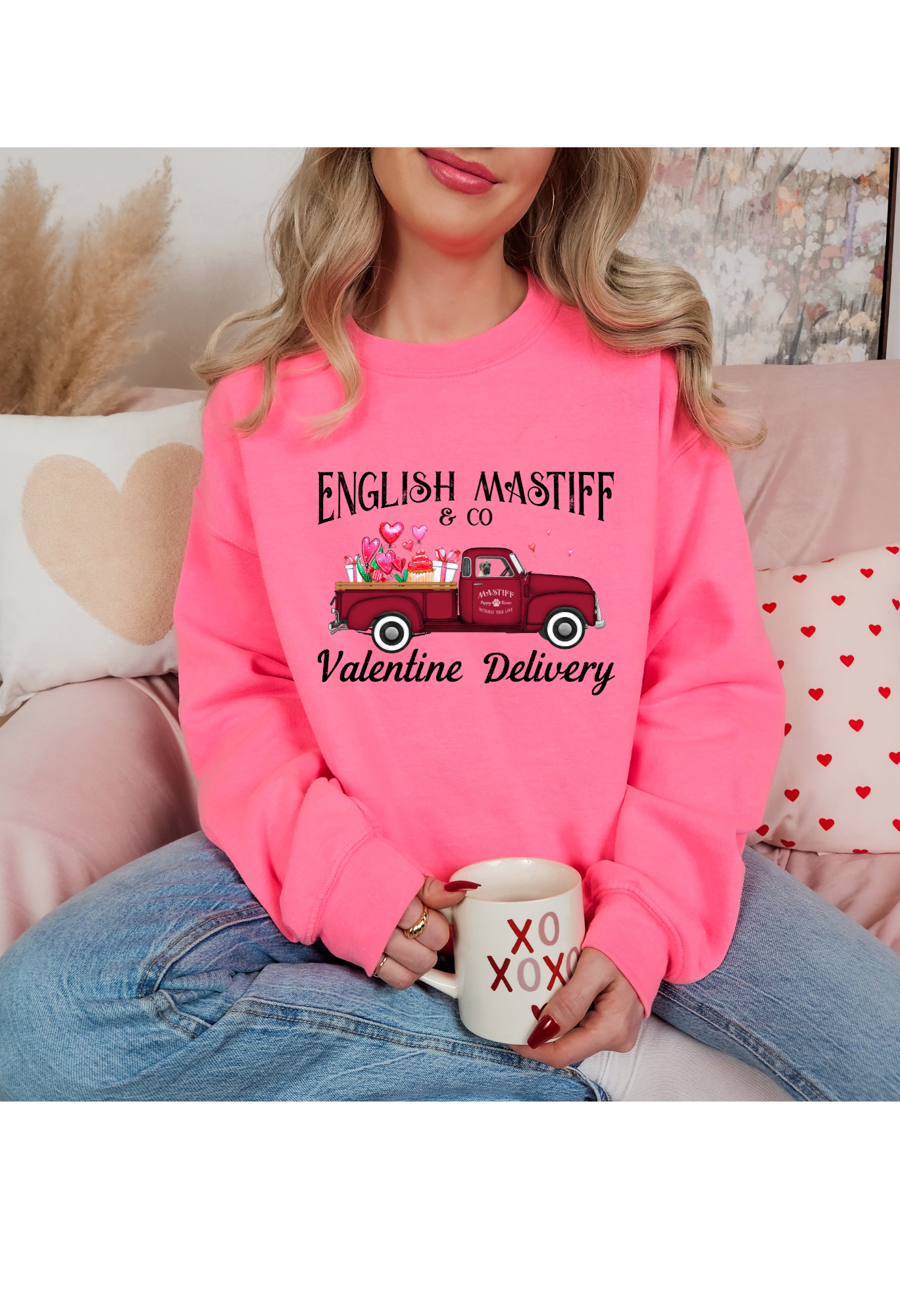 English Mastiff Valentine Delivery Sweatshirt/T Shirt