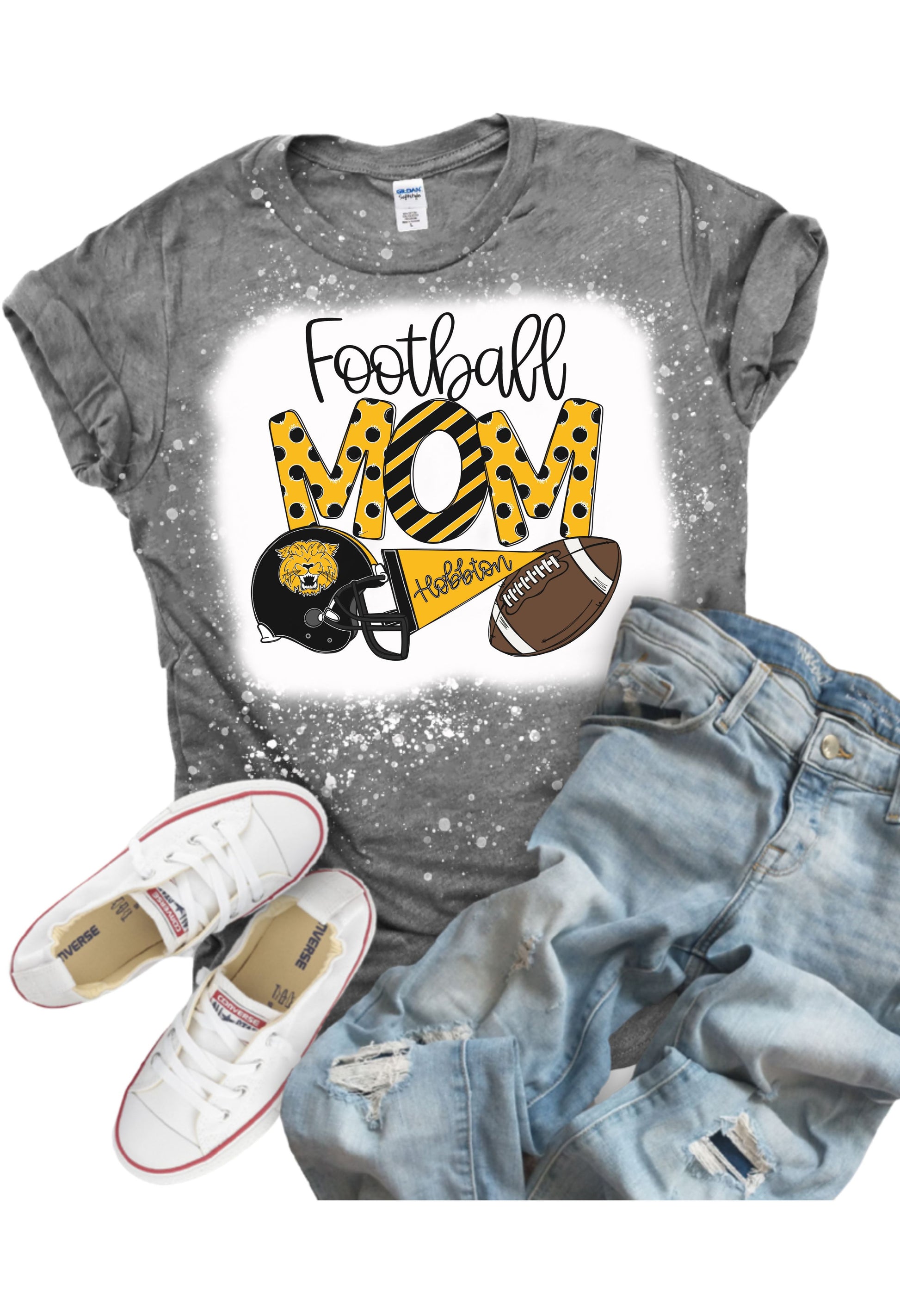 Football Mom Hobbton T Shirt