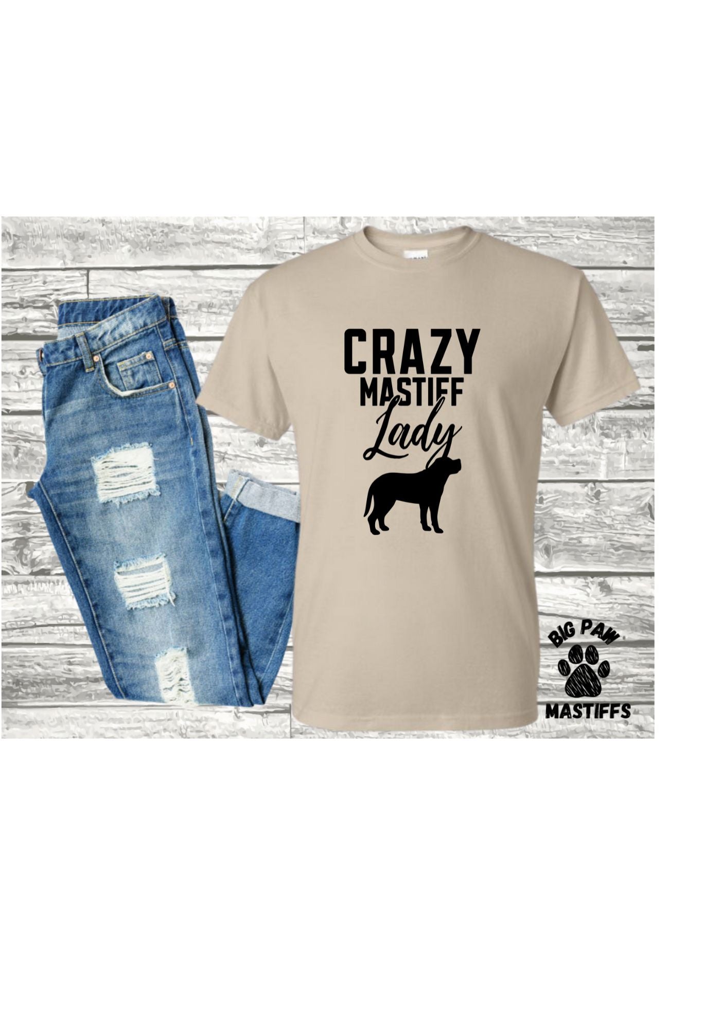 Crazy Mastiff Lady T-Shirt (3 Options)