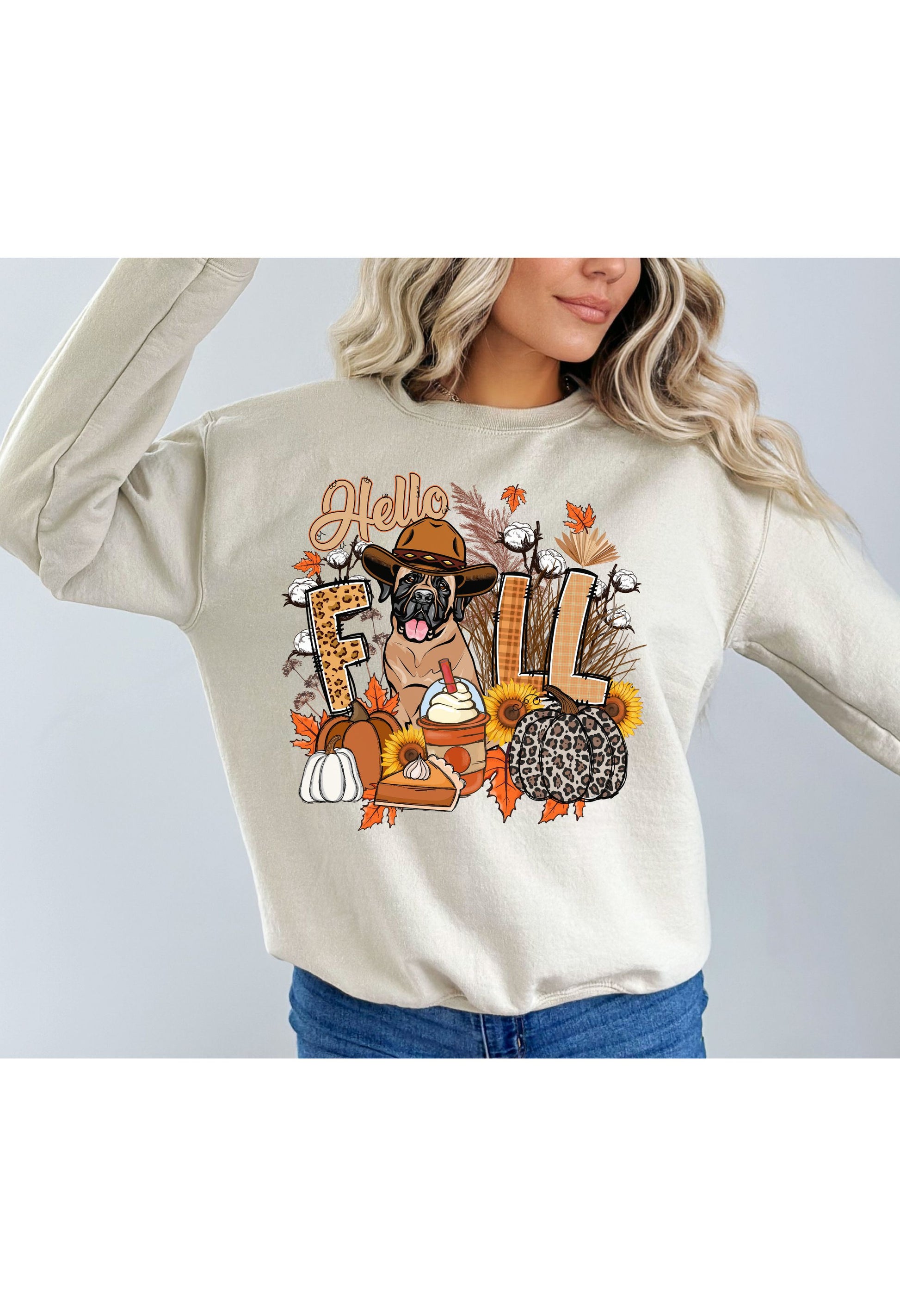 Mastiff Hello Fall T Shirt / Sweatshirt