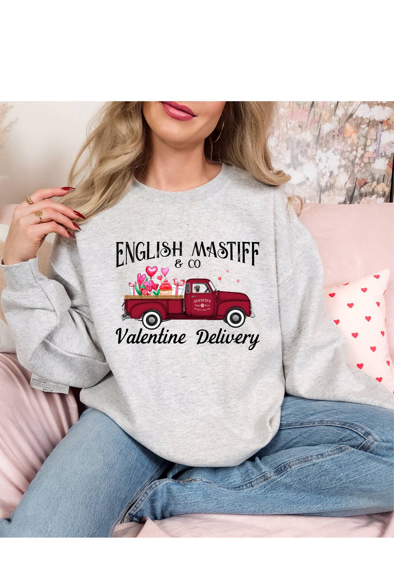 English Mastiff Valentine Delivery Sweatshirt/T Shirt