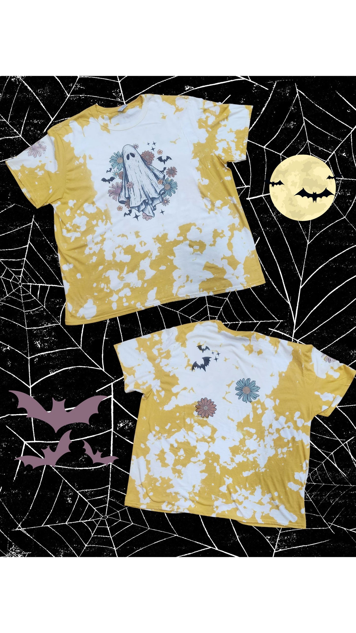 Groovy Ghost Bleached T shirt