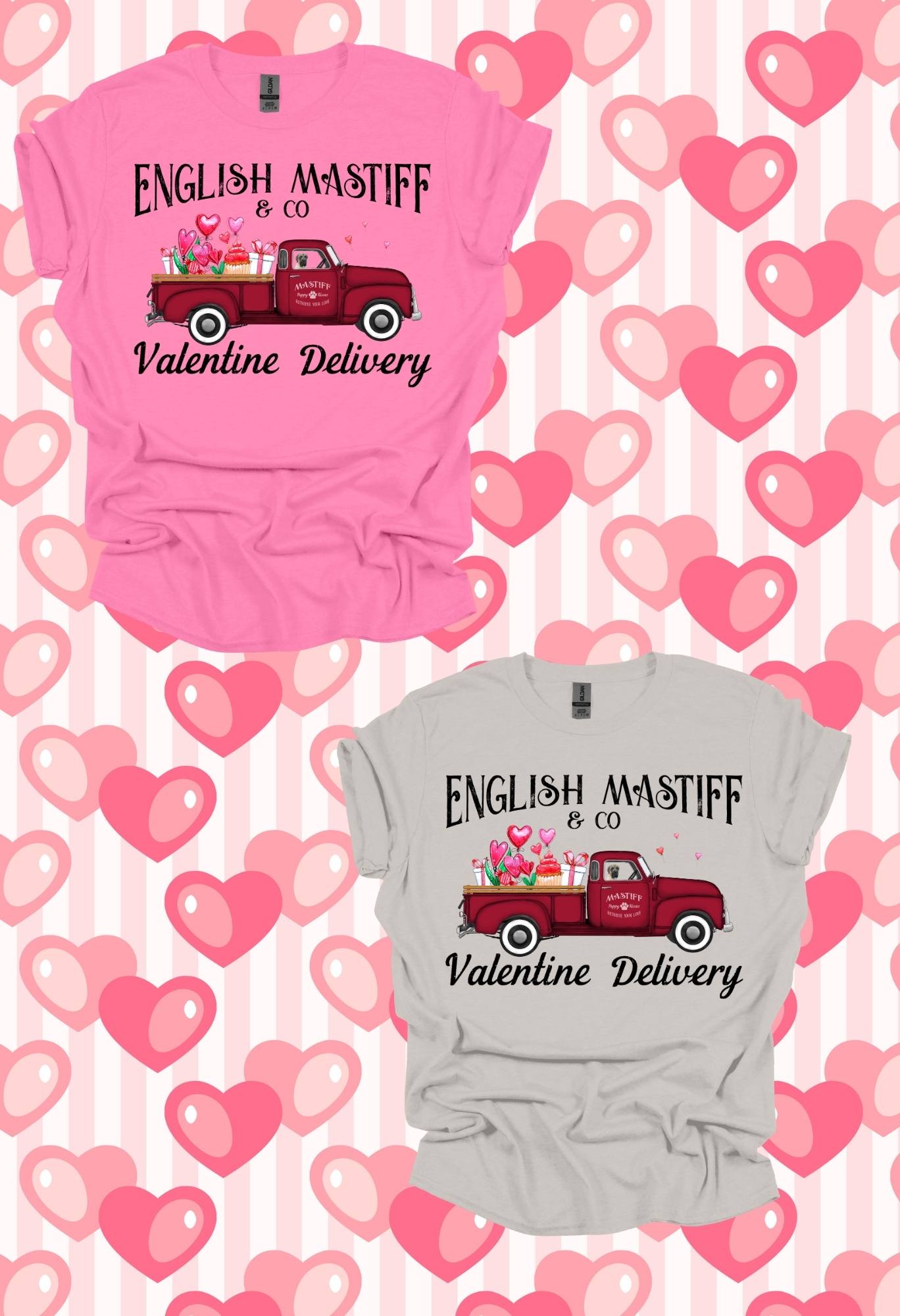 English Mastiff Valentine Delivery Sweatshirt/T Shirt