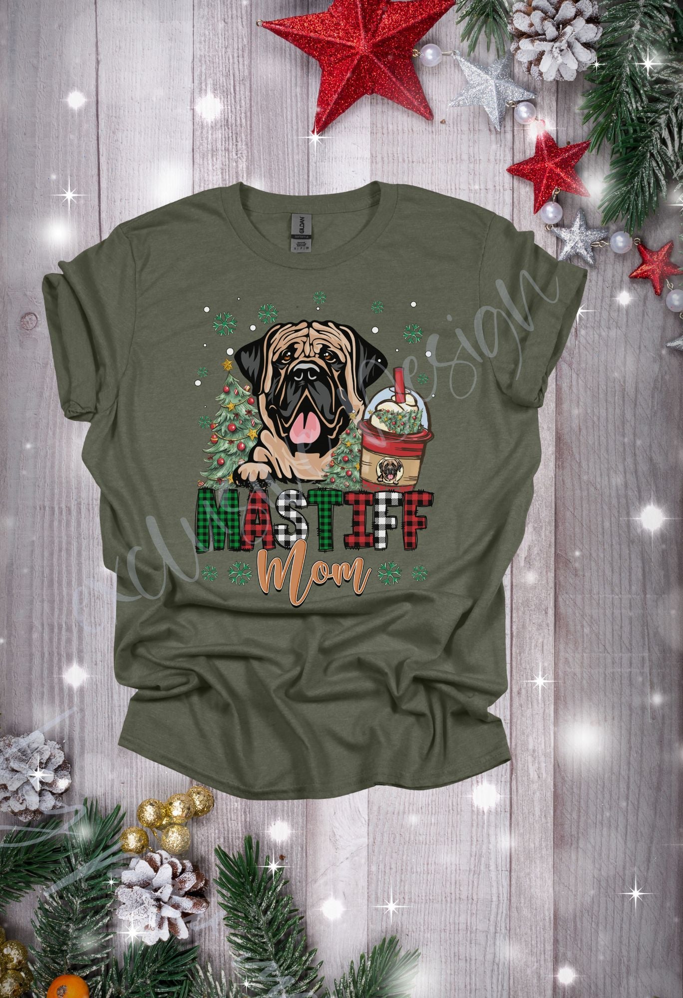 Mastiff Mom Christmas T Shirt/Sweatshirt