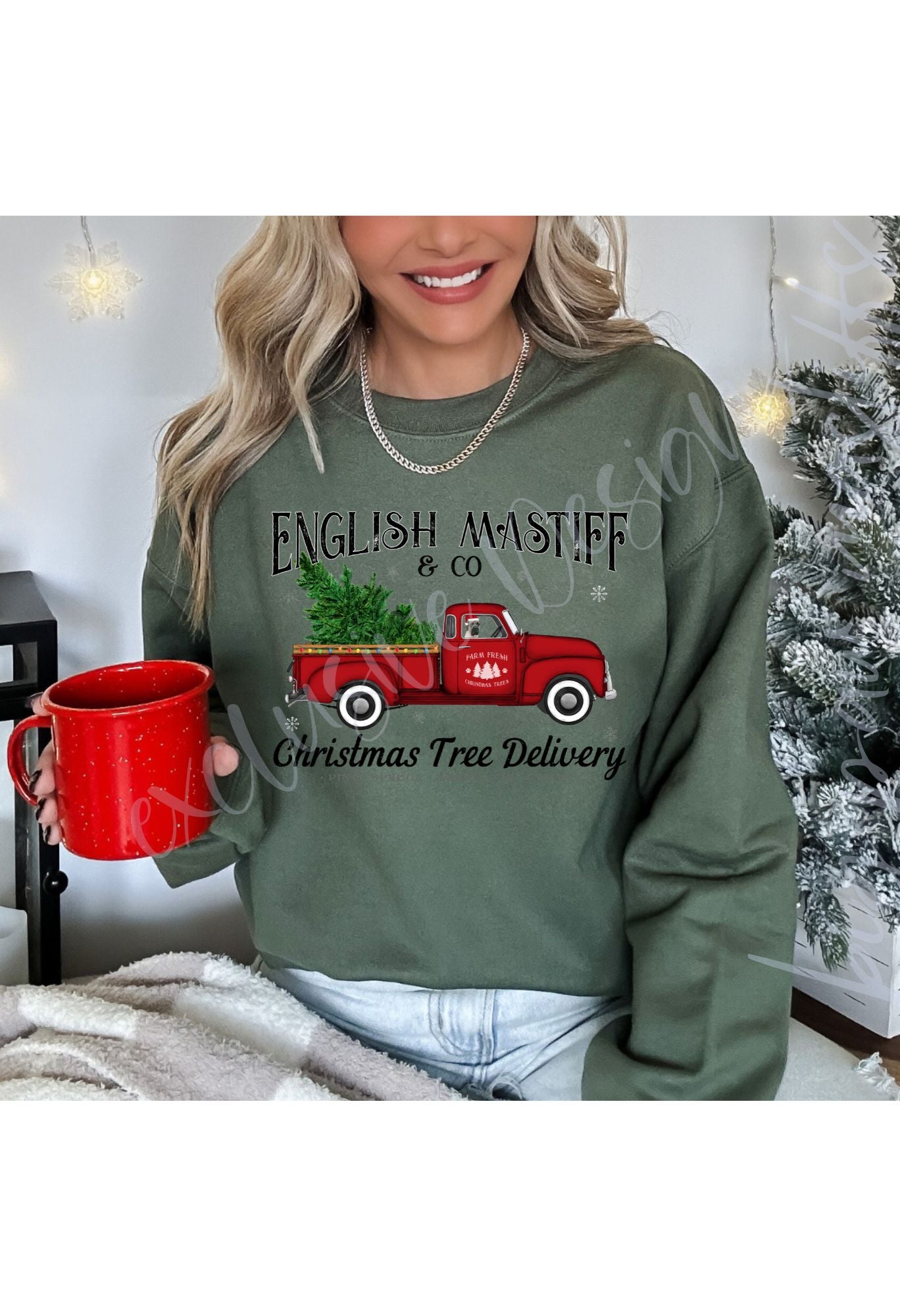 English Mastiff Tree Delivery (Options) T Shirt/Sweatshirt