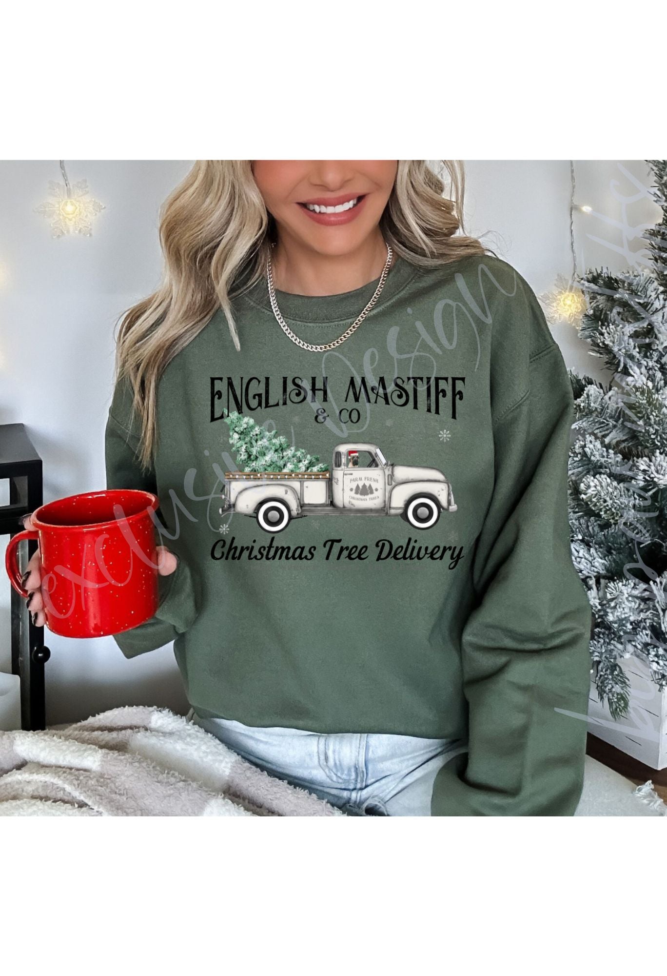 English Mastiff Tree Delivery (Options) T Shirt/Sweatshirt