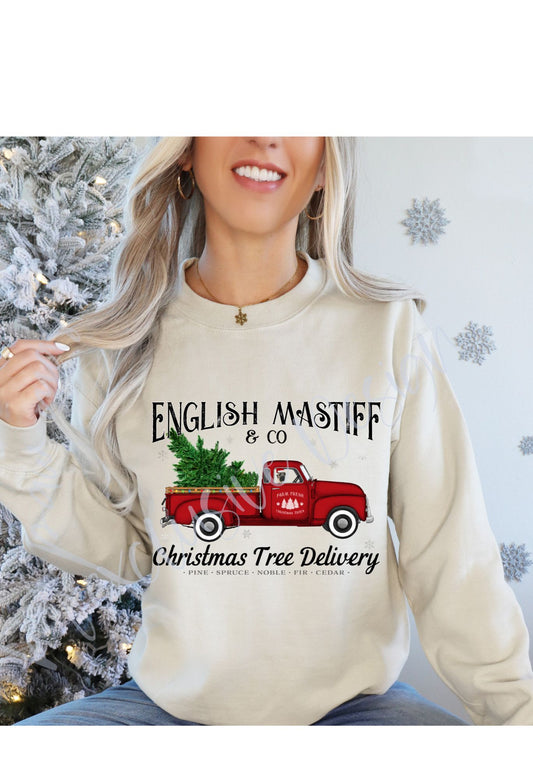 English Mastiff Tree Delivery (Options) T Shirt/Sweatshirt