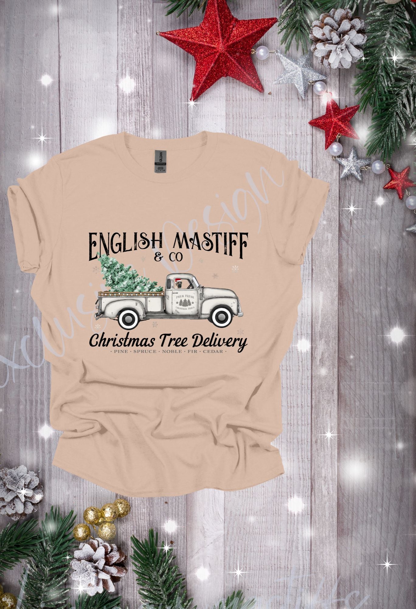 English Mastiff Tree Delivery (Options) T Shirt/Sweatshirt