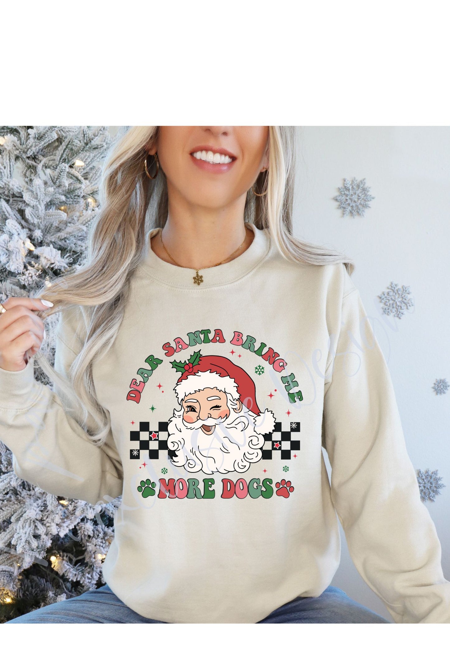 Dear Santa Bring More Dogs (retro) T Shirt/Sweatshirt