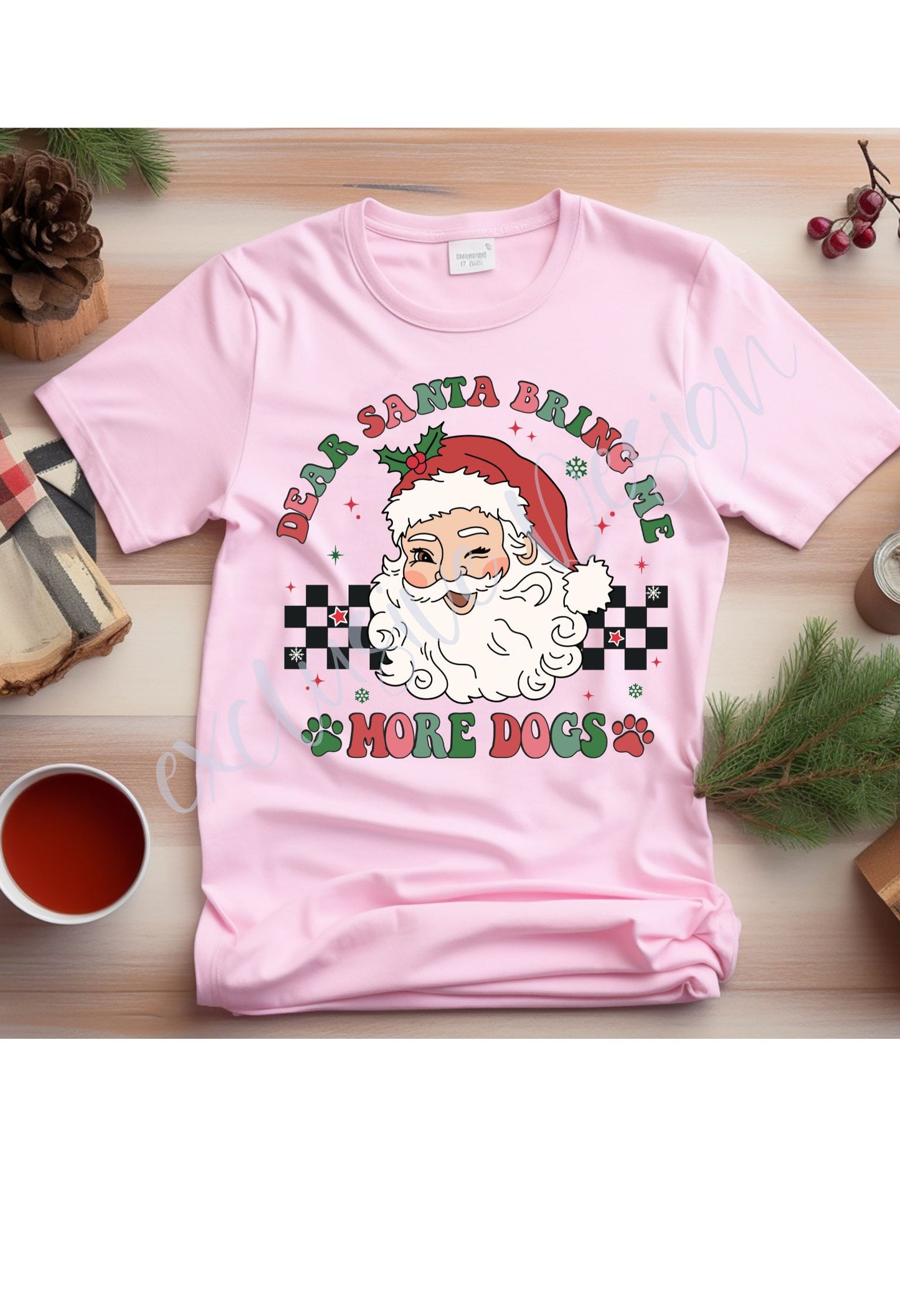 Dear Santa Bring More Dogs (retro) T Shirt/Sweatshirt