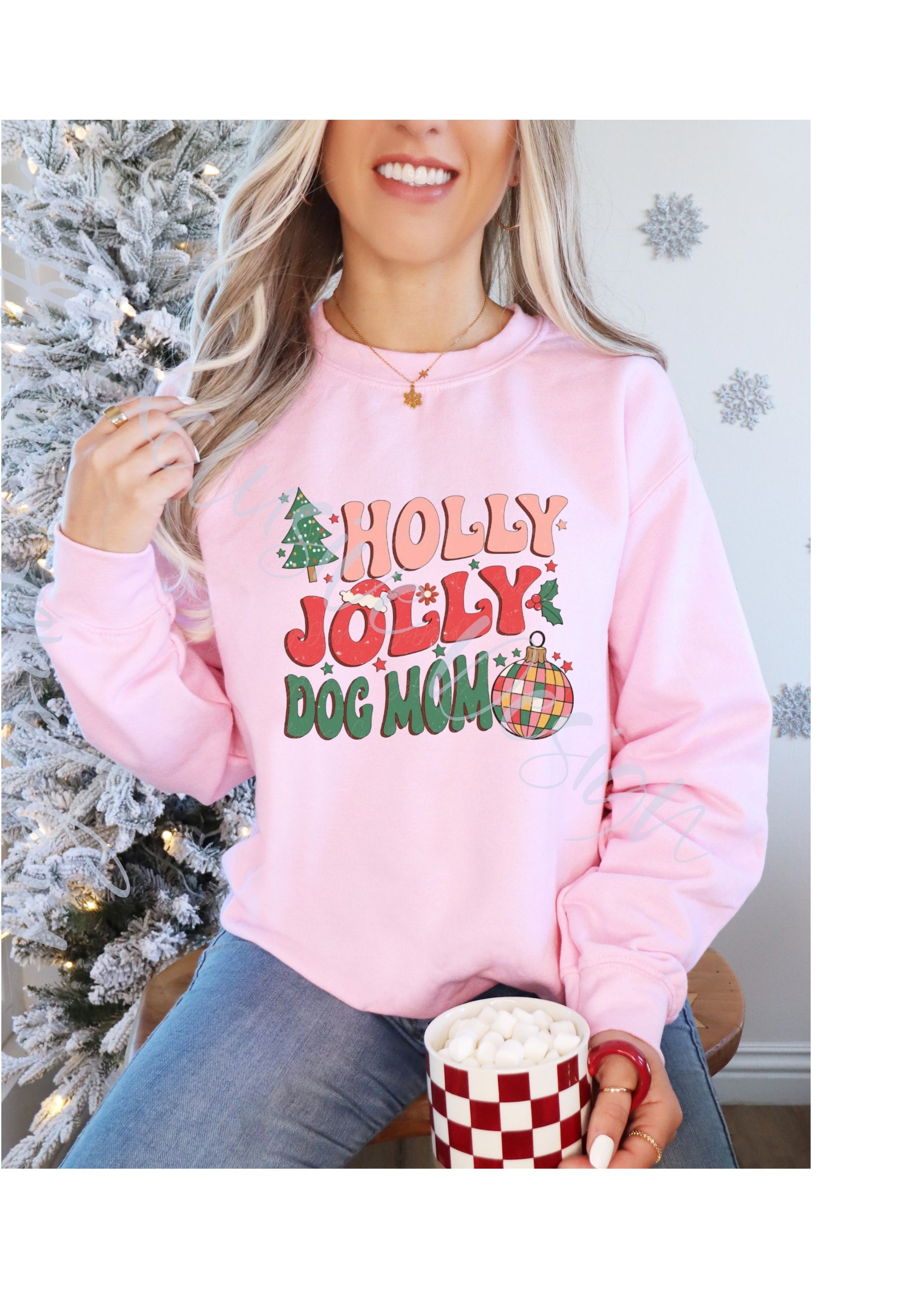 Holly Jolly Mastiff/Dog Mom T Shirt/Sweatshirt