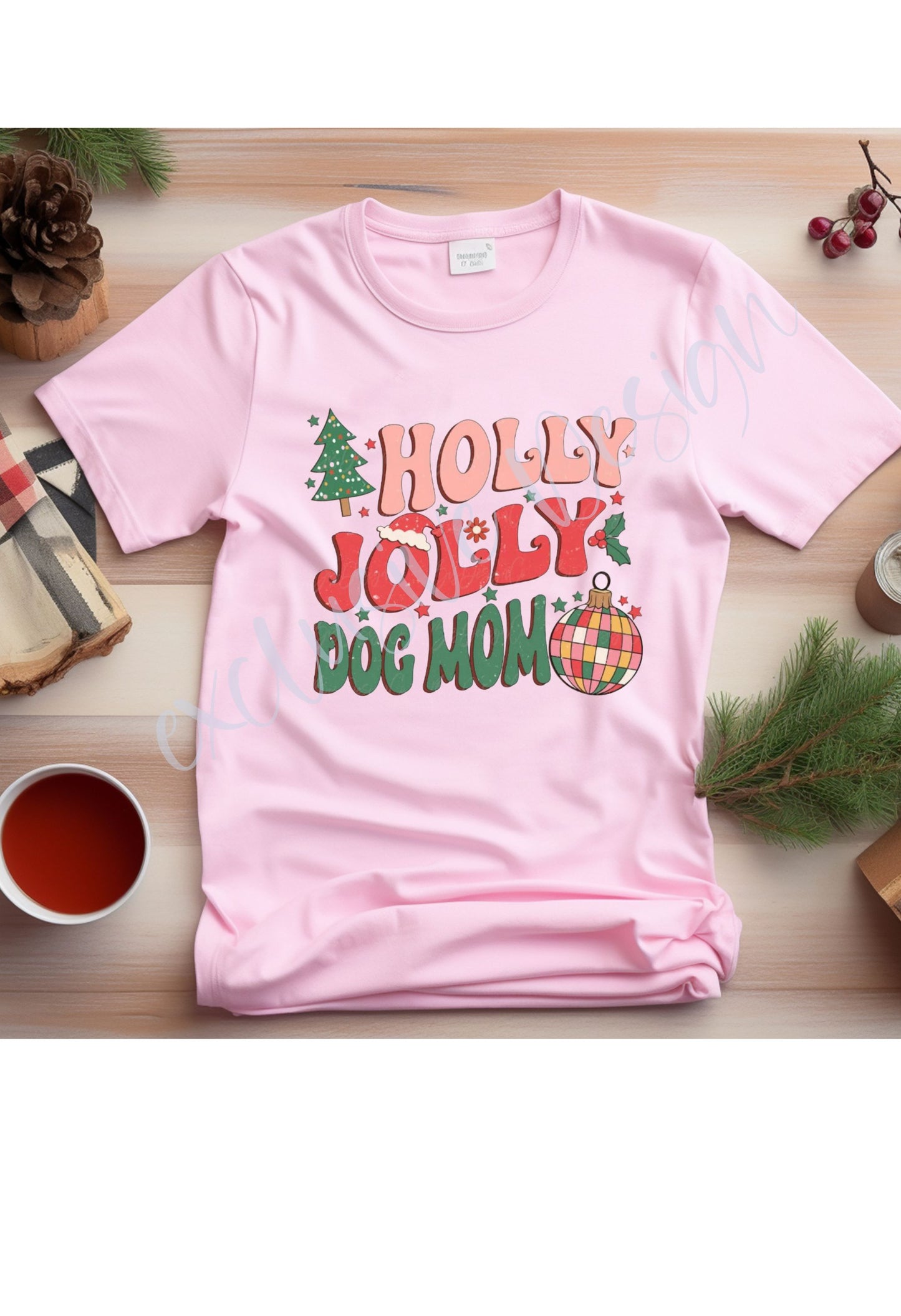 Holly Jolly Mastiff/Dog Mom T Shirt/Sweatshirt