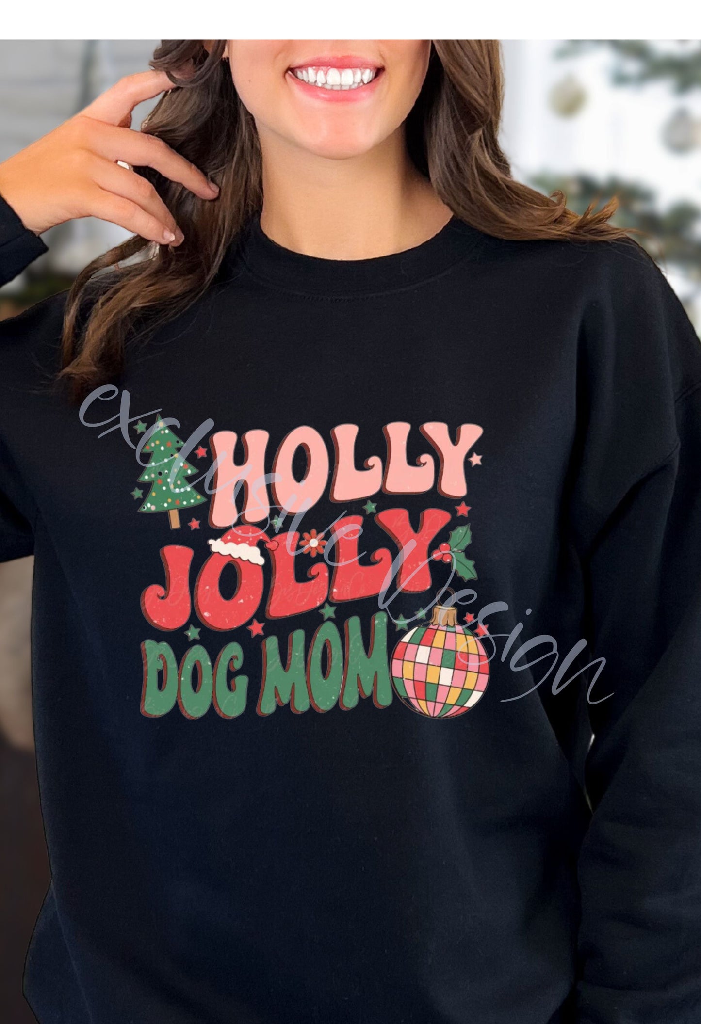 Holly Jolly Mastiff/Dog Mom T Shirt/Sweatshirt