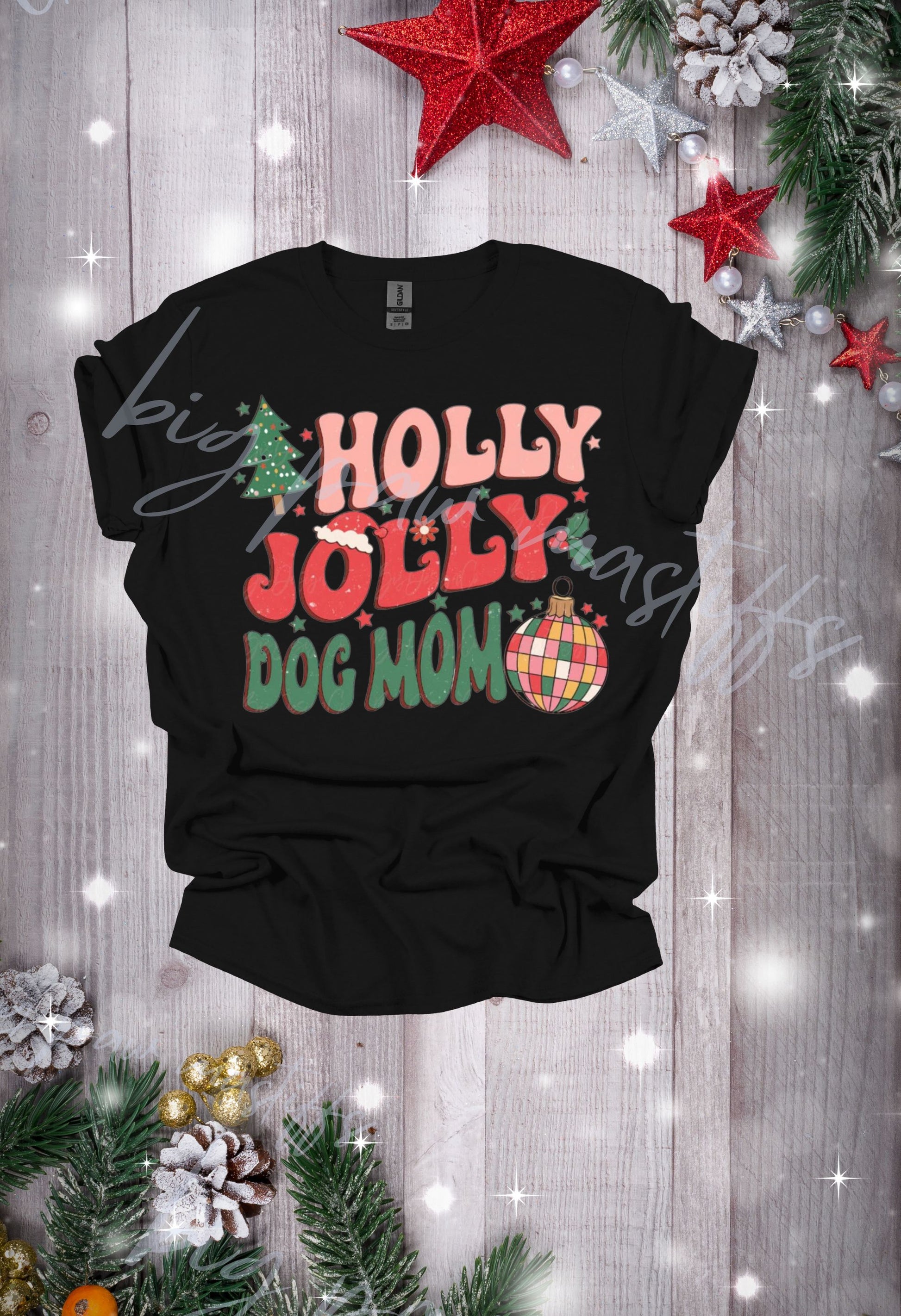 Holly Jolly Mastiff/Dog Mom T Shirt/Sweatshirt