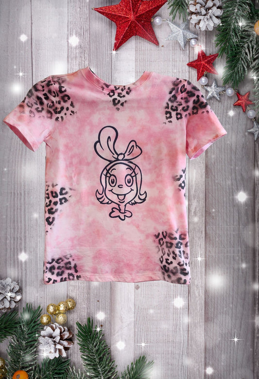 Tie Dye Cindy Lou Who w/ Leopard T Shirt/Sweatshirt