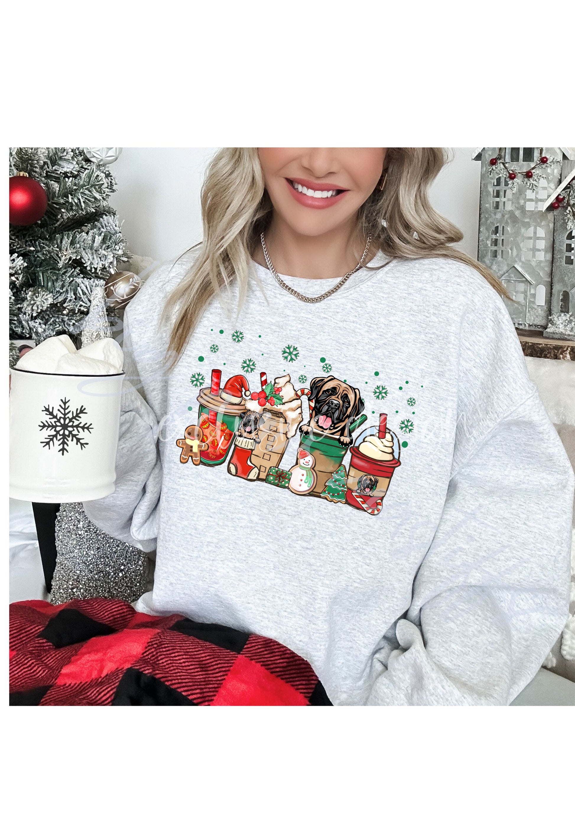 Mastiff Christmas Coffee T Shirt/Sweatshirt