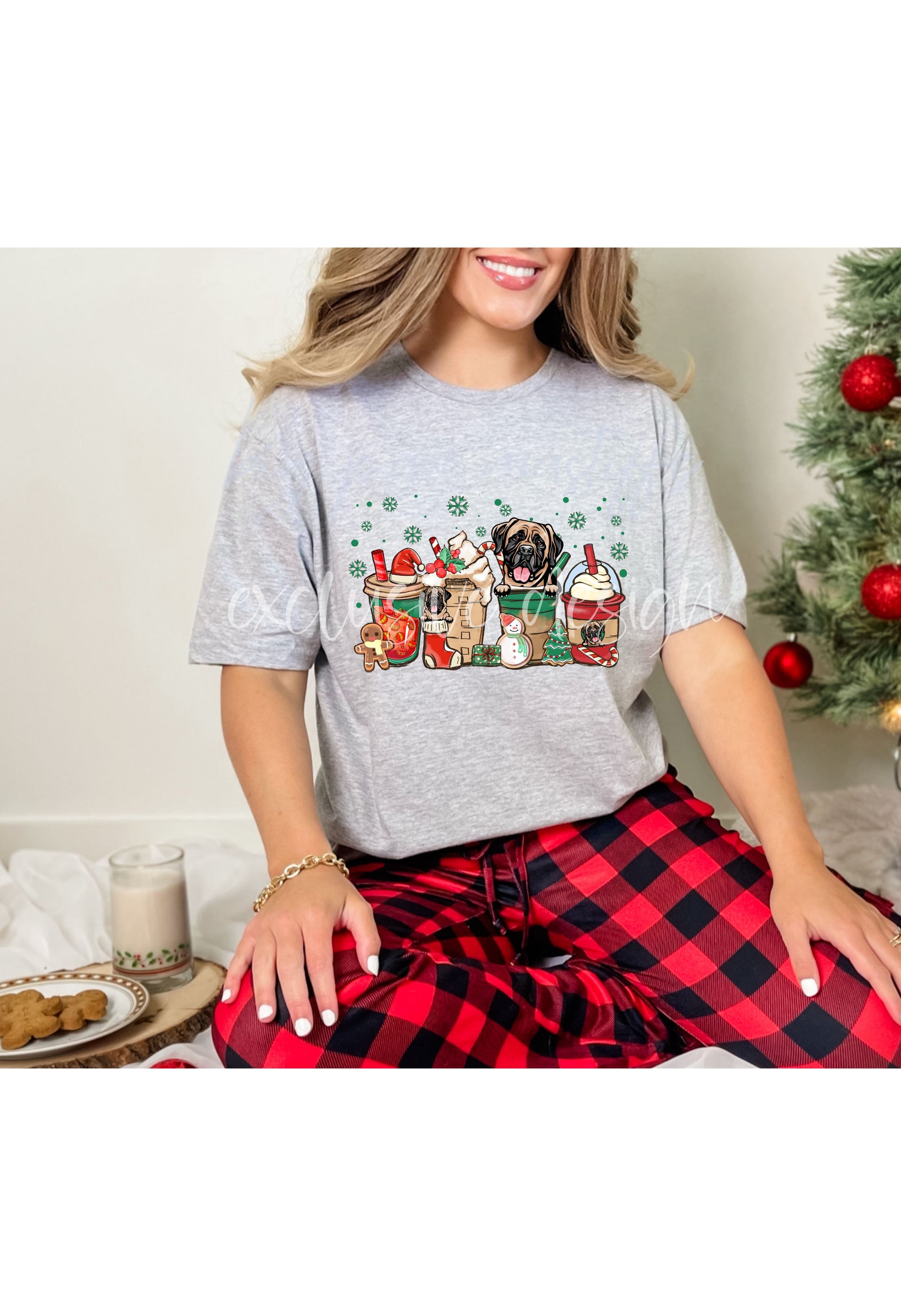 Mastiff Christmas Coffee T Shirt/Sweatshirt