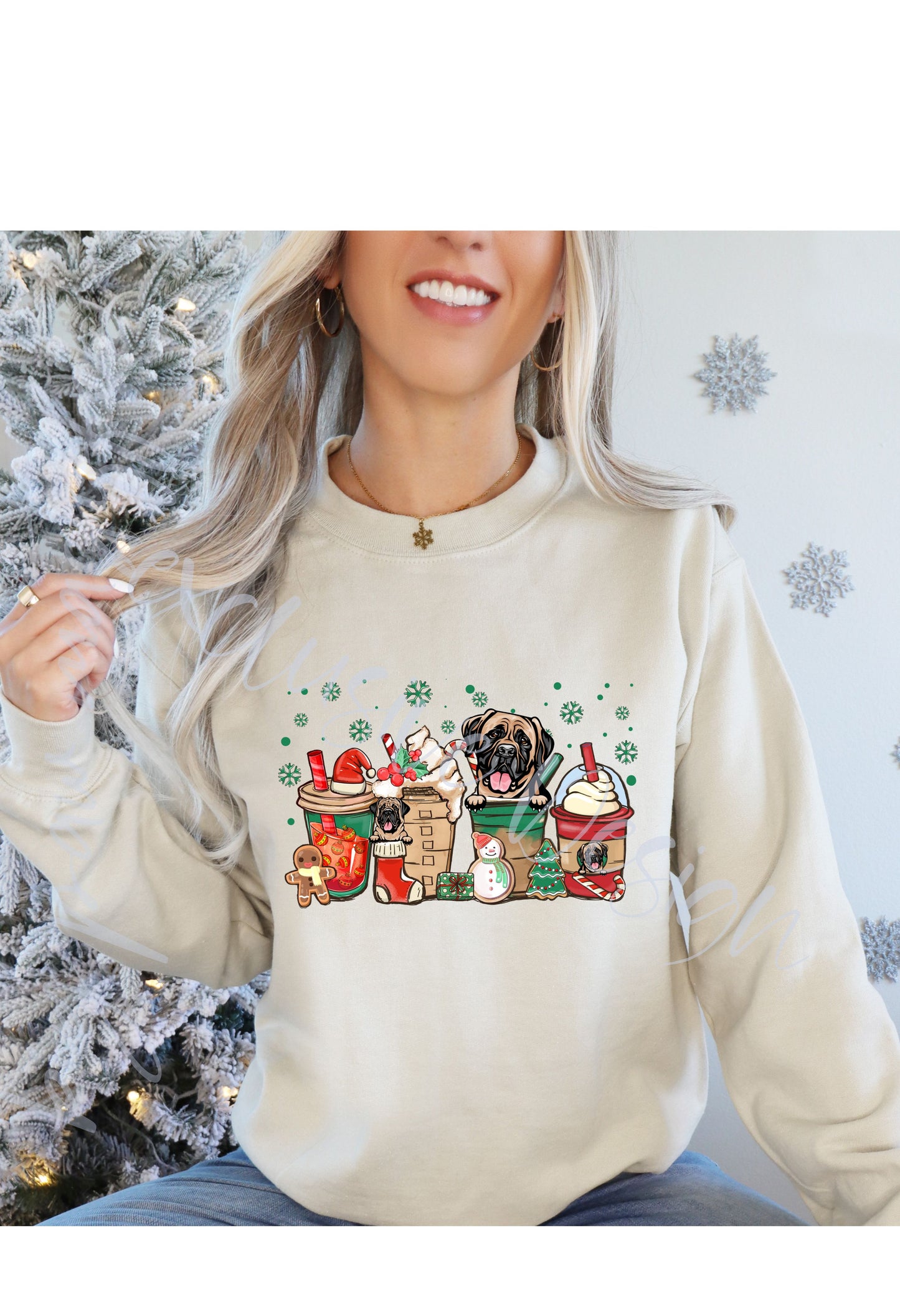 Mastiff Christmas Coffee T Shirt/Sweatshirt