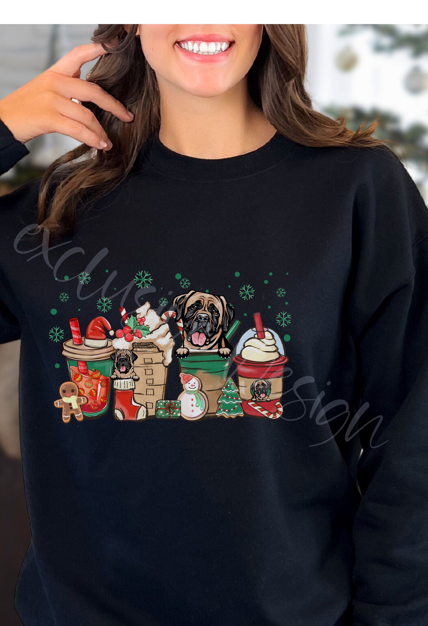 Mastiff Christmas Coffee T Shirt/Sweatshirt