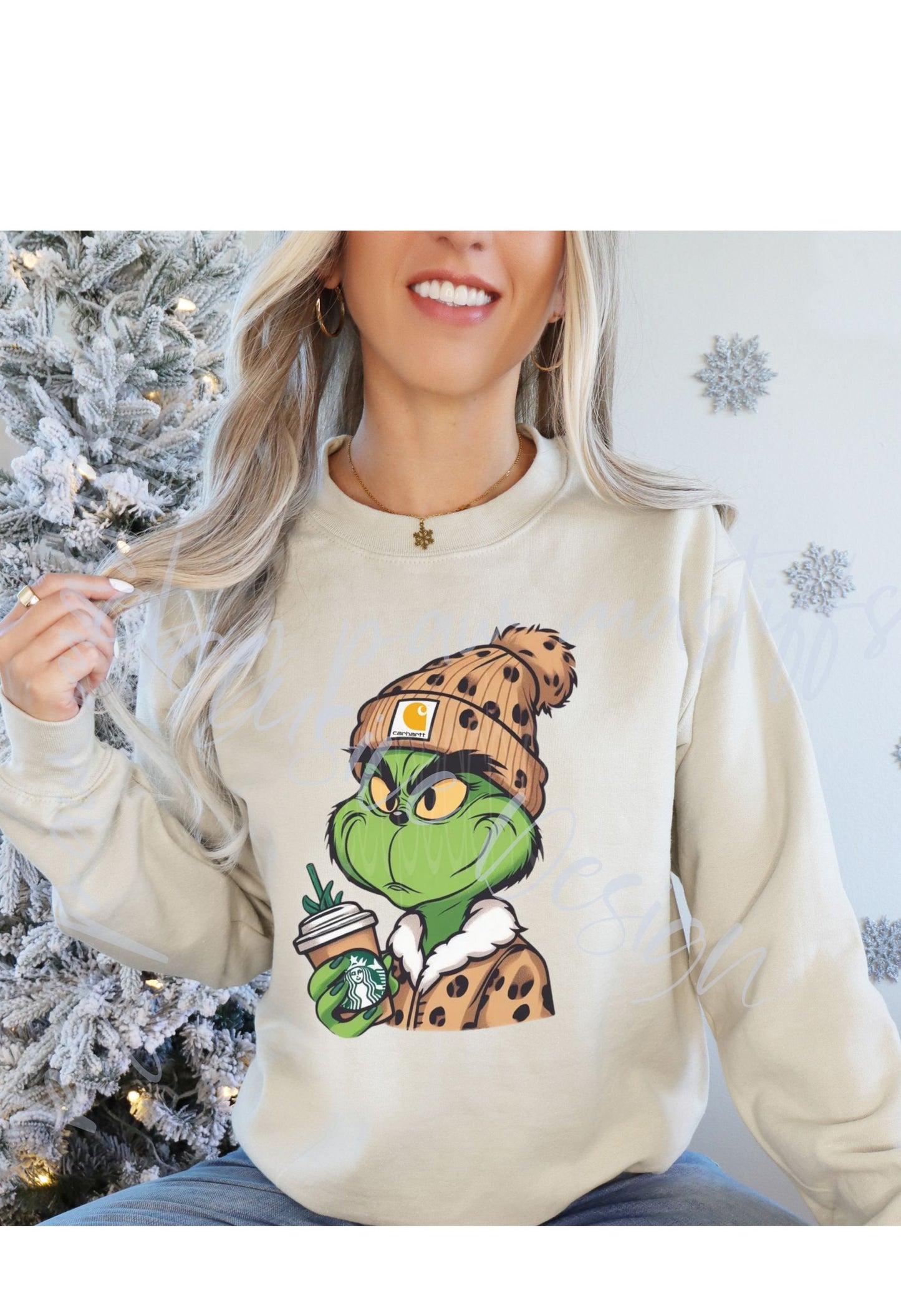 Car.... Grinch Starbucks Sweatshirt