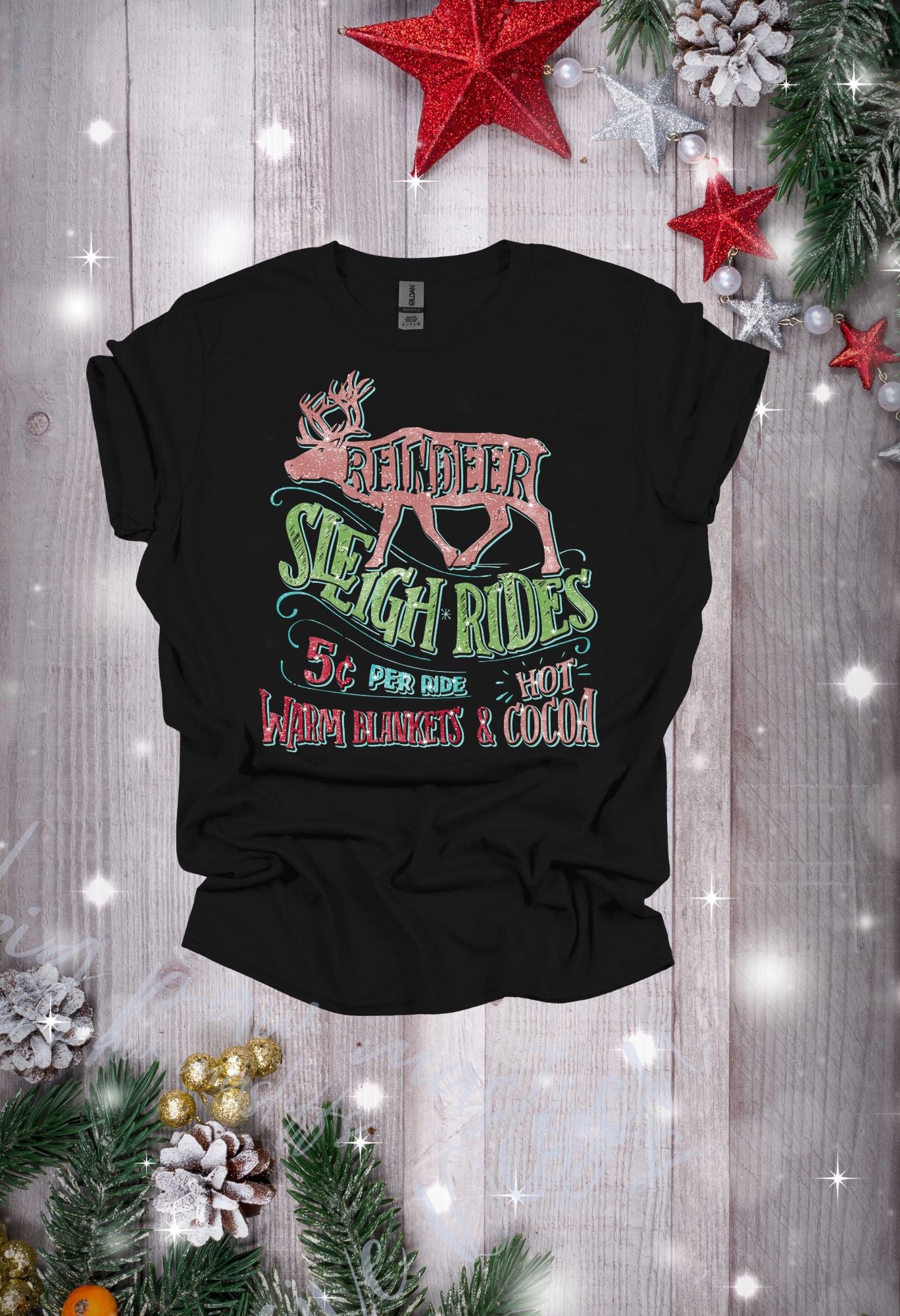 Reindeer Sleigh Rides T Shirt/Sweatshirt