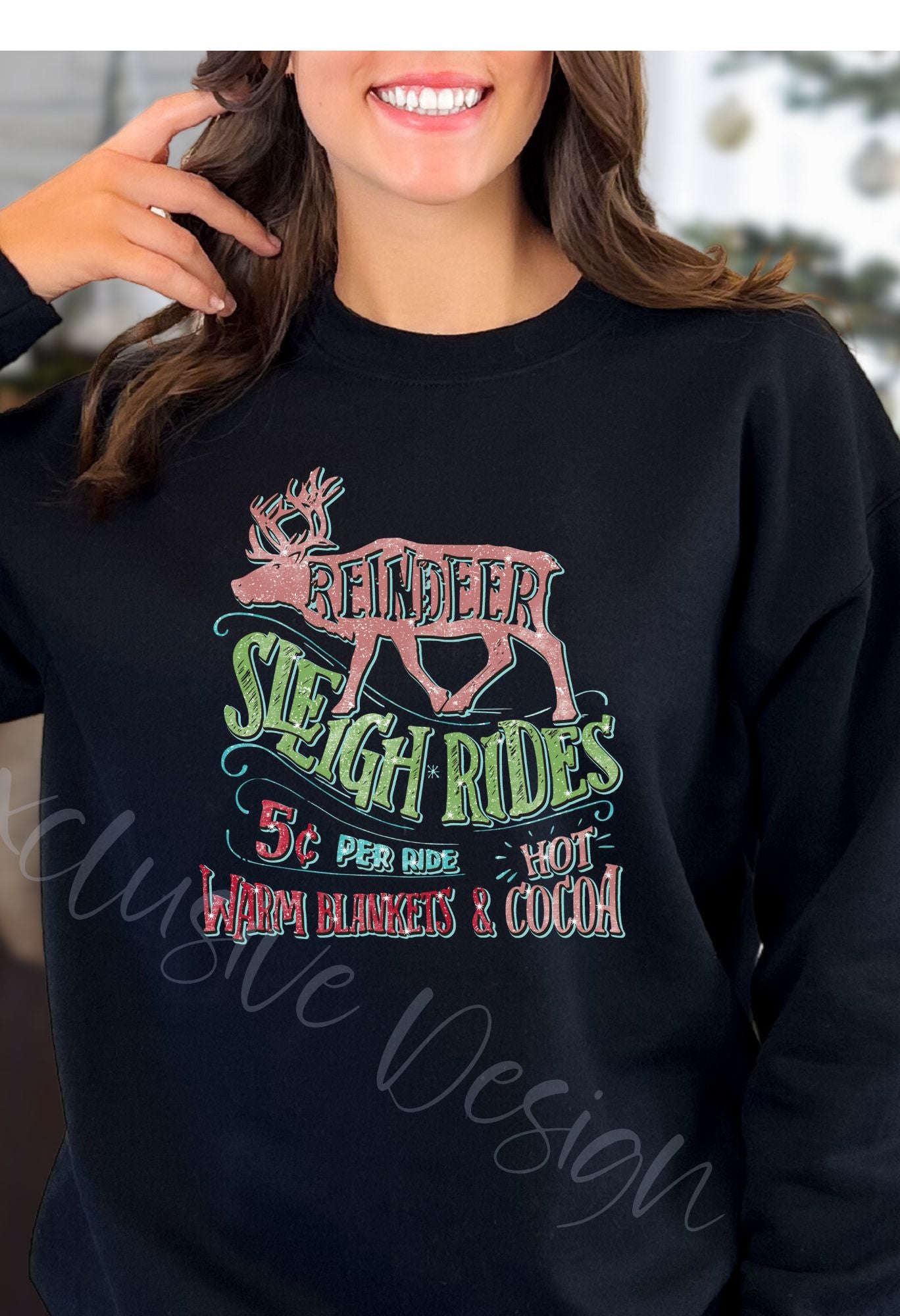 Reindeer Sleigh Rides T Shirt/Sweatshirt