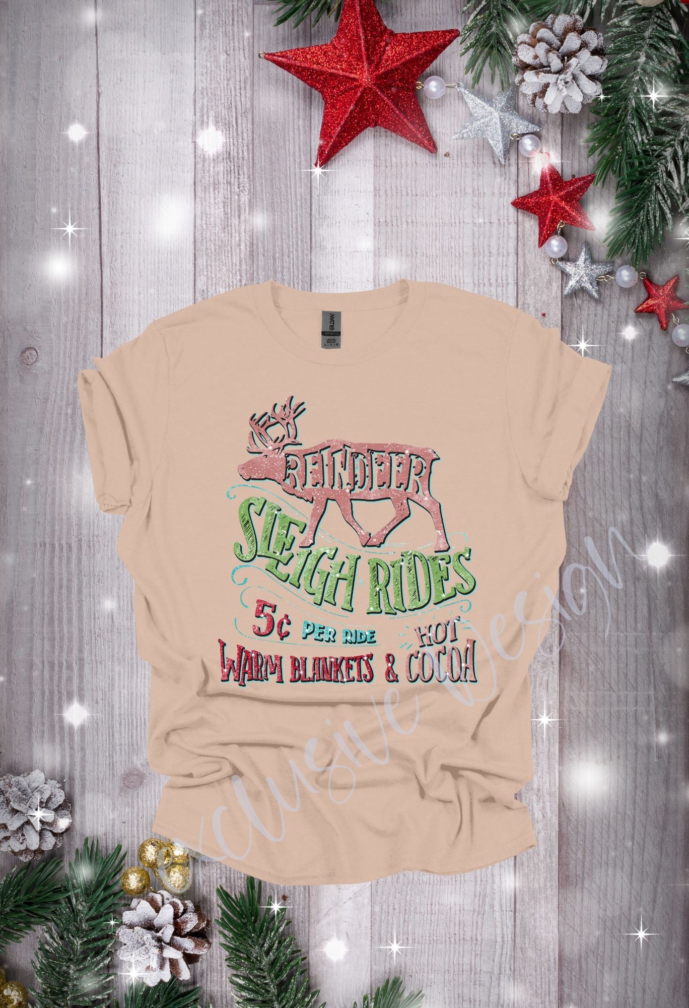 Reindeer Sleigh Rides T Shirt/Sweatshirt