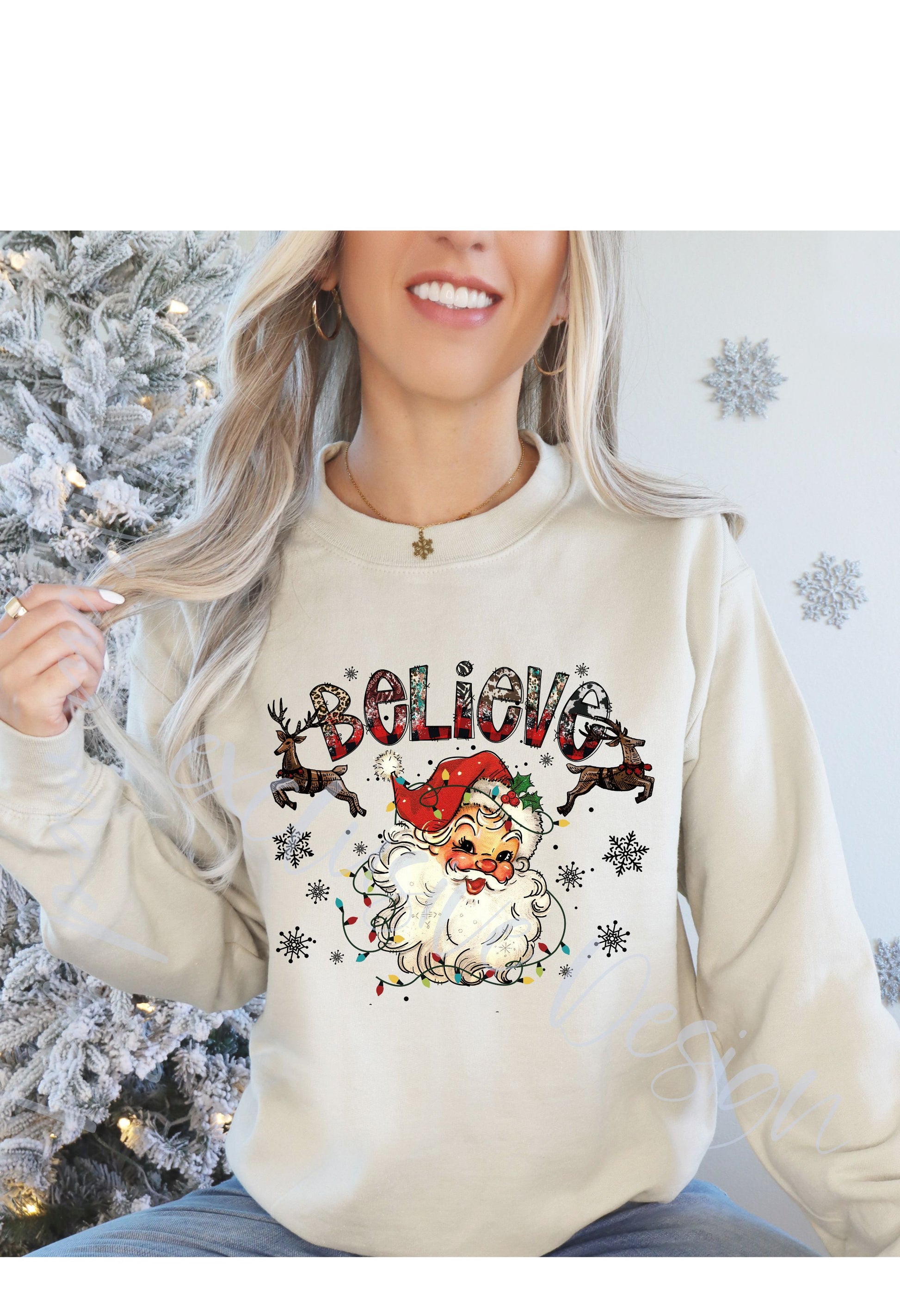 Vintage Santa Believe T Shirt/Sweatshirt