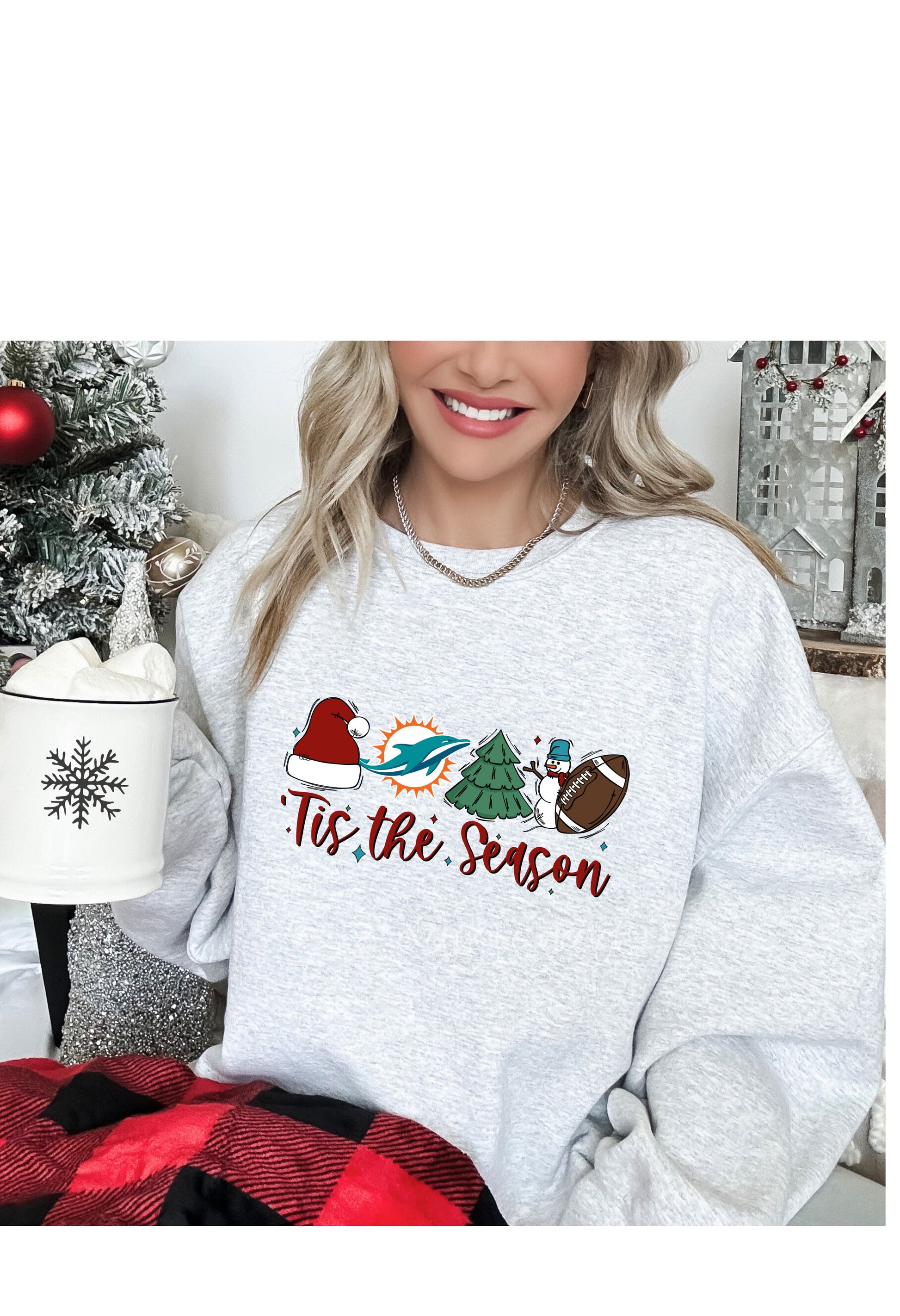 Tis The Season Dolphins T Shirt/Sweatshirt/Hoodie