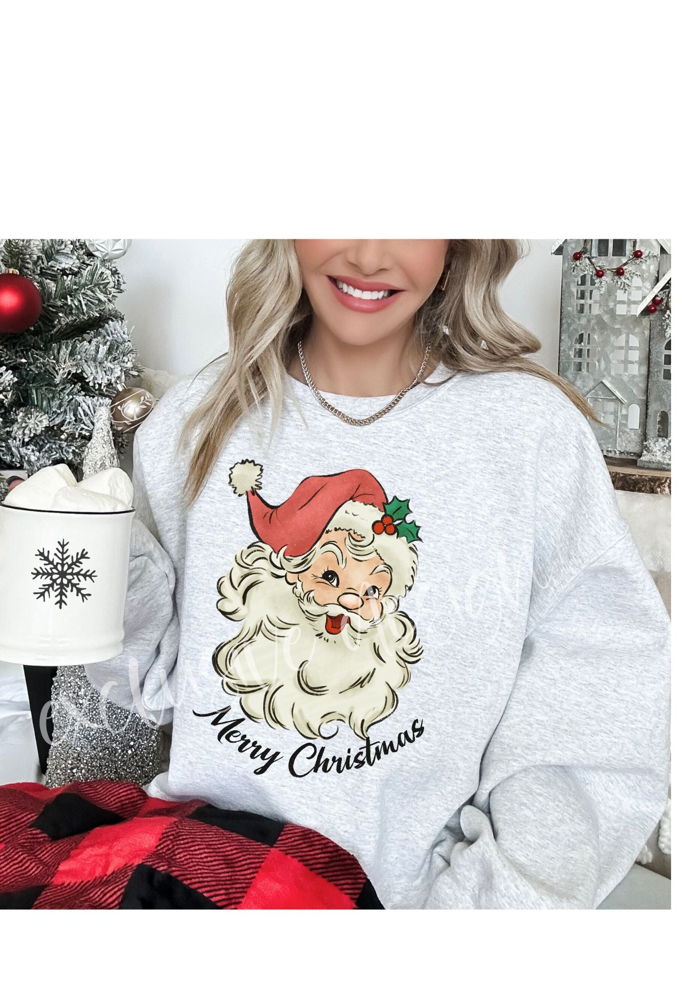 Vintage Santa Merry Christmas T Shirt/Sweatshirt