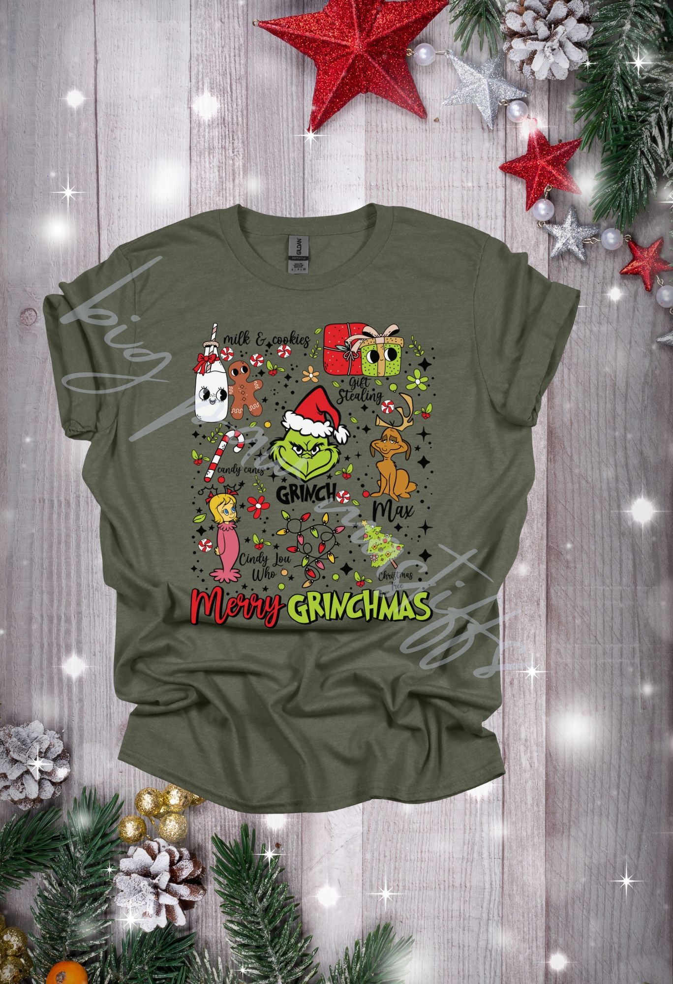 Merry Grinchmas Doodle T Shirt/Sweatshirt