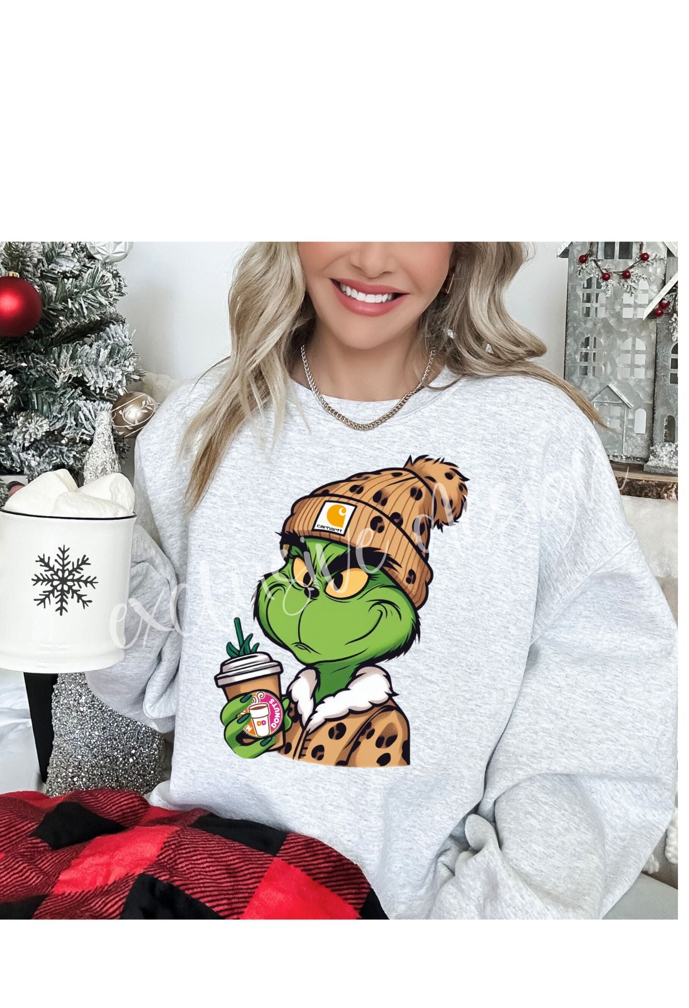 Car....Dunkin Grinch Sweatshirt