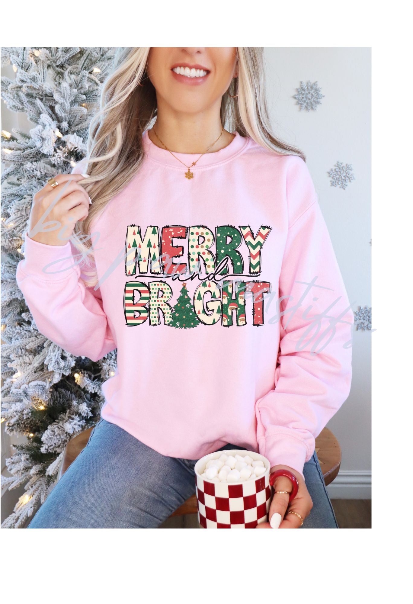 Merry & Bright Doodle T Shirt/Sweatshirt