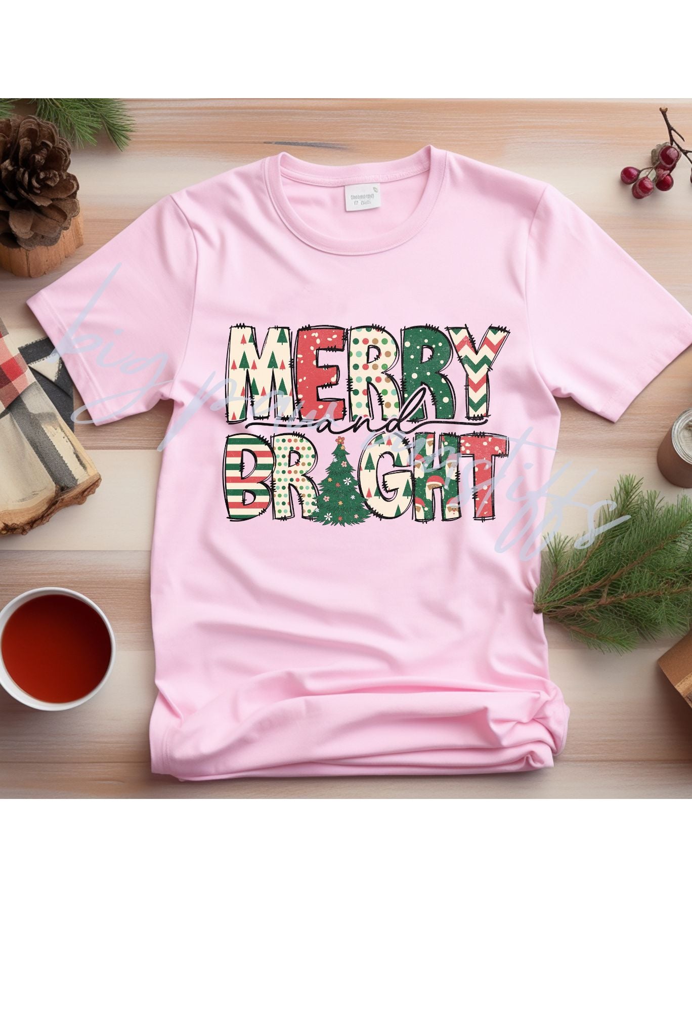 Merry & Bright Doodle T Shirt/Sweatshirt