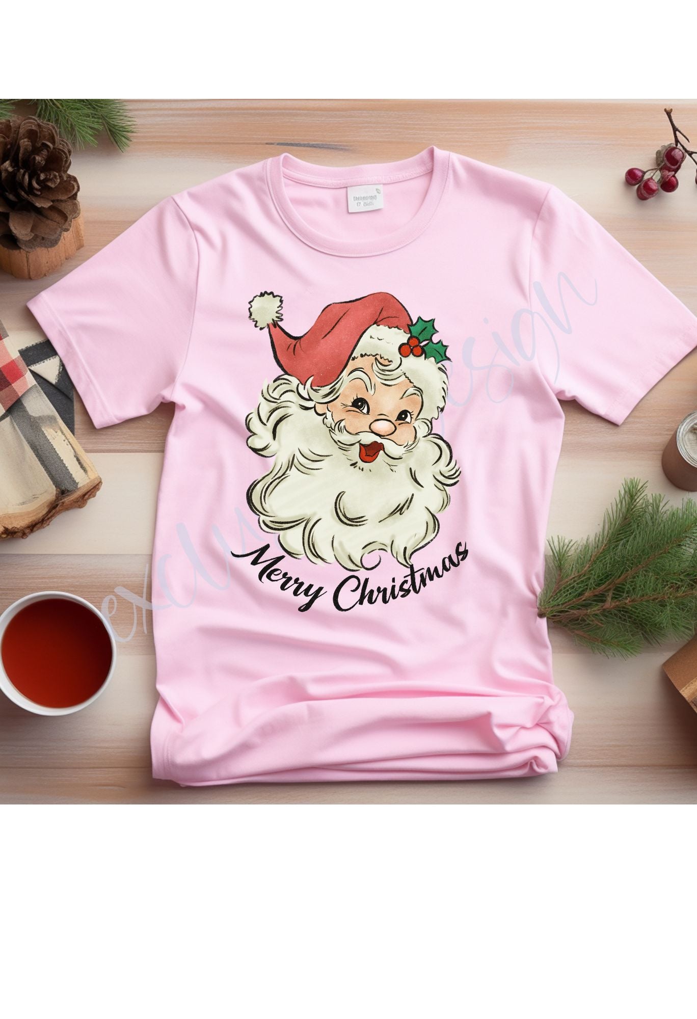 Vintage Santa Merry Christmas T Shirt/Sweatshirt