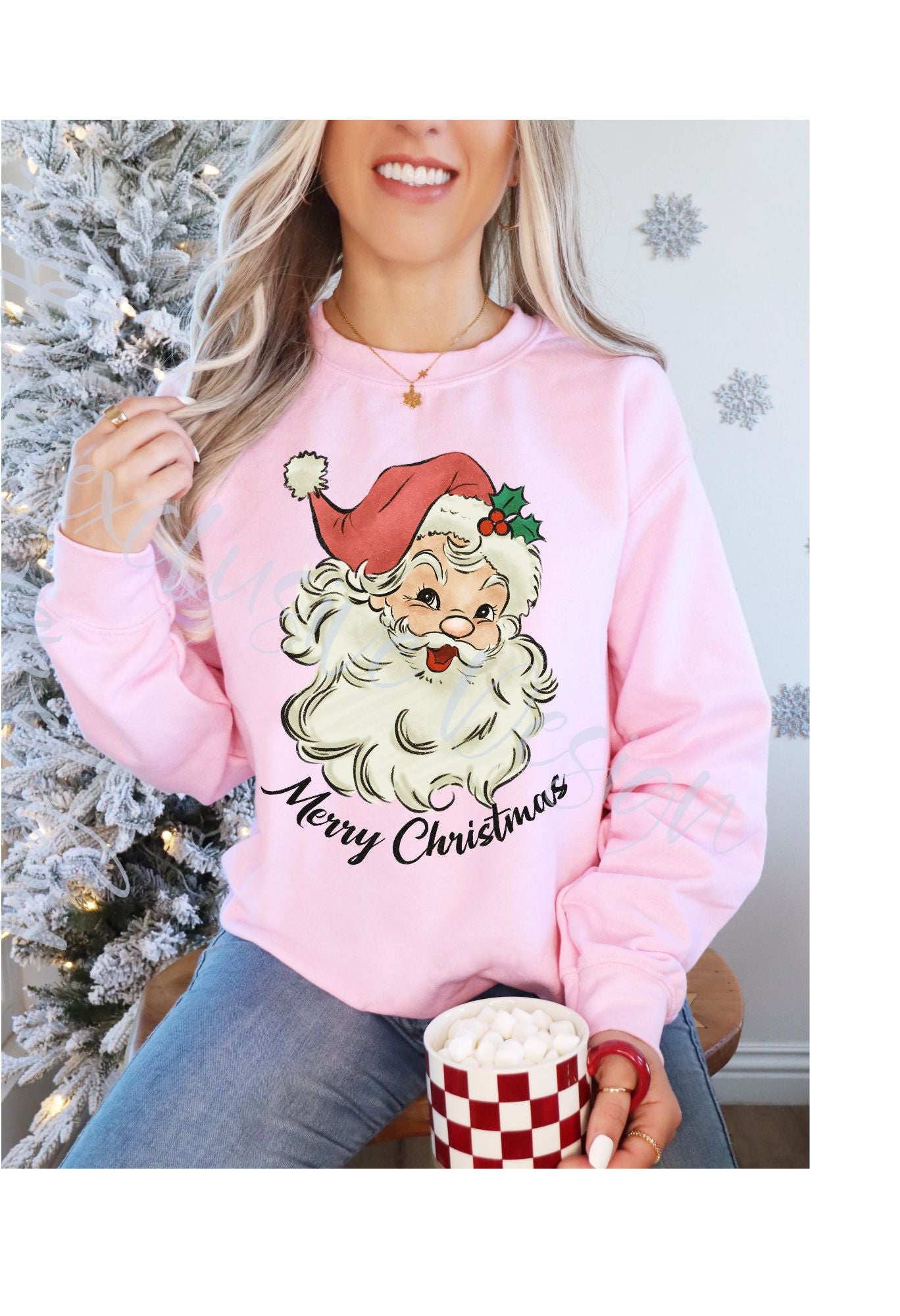 Vintage Santa Merry Christmas T Shirt/Sweatshirt