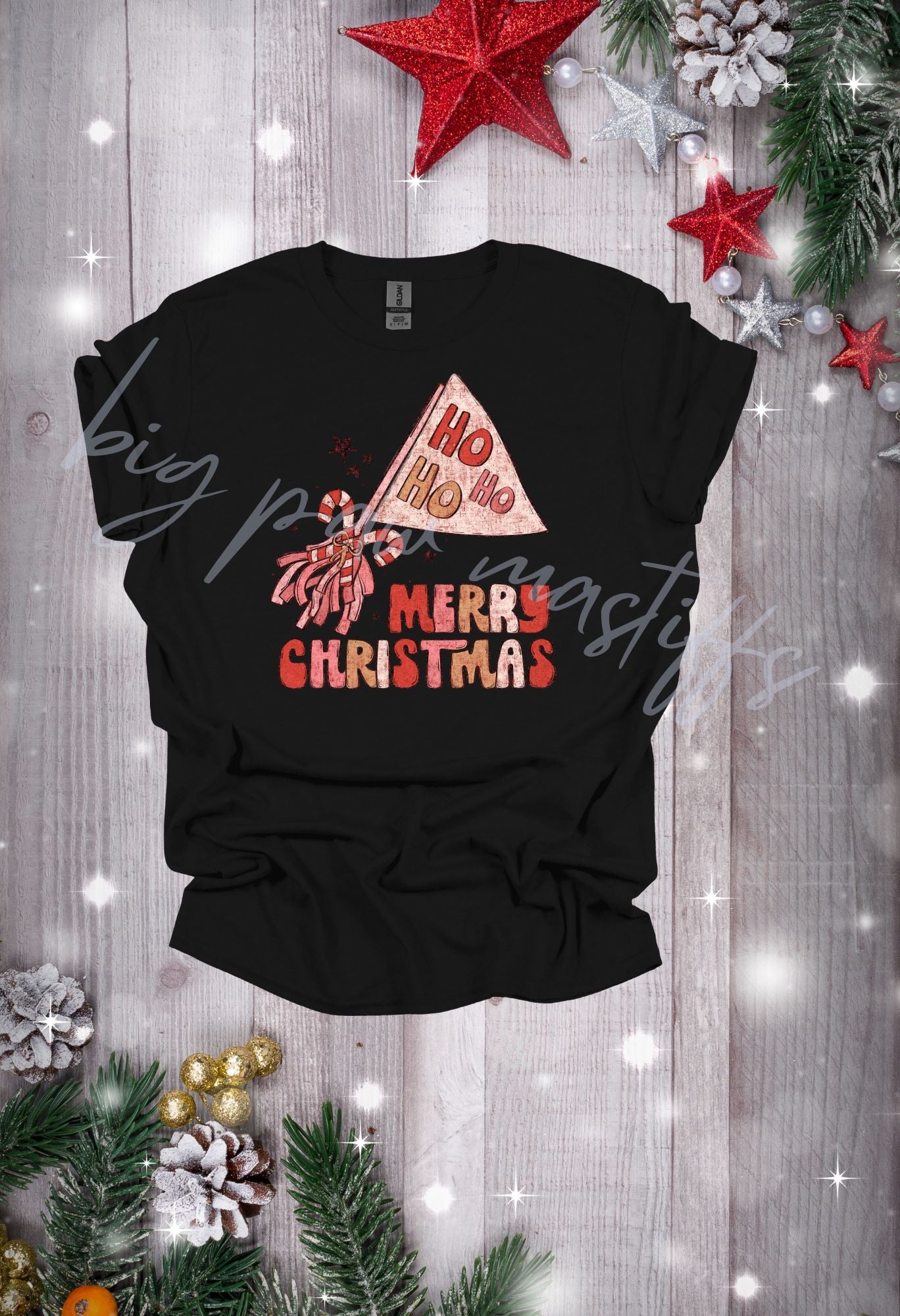 Ho Ho Ho Merry Christmas Flag (options) T Shirt/Sweatshirt