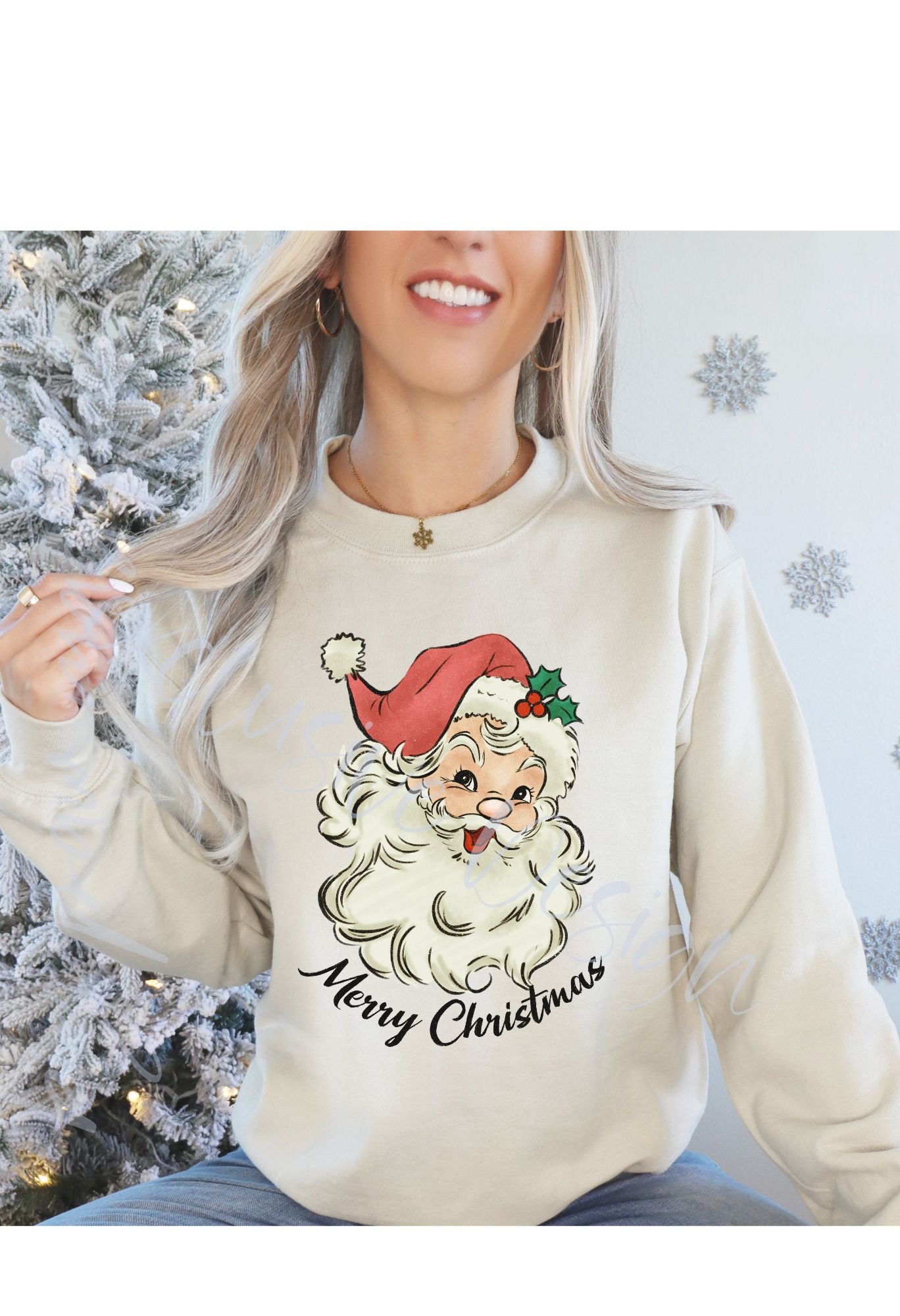 Vintage Santa Merry Christmas T Shirt/Sweatshirt