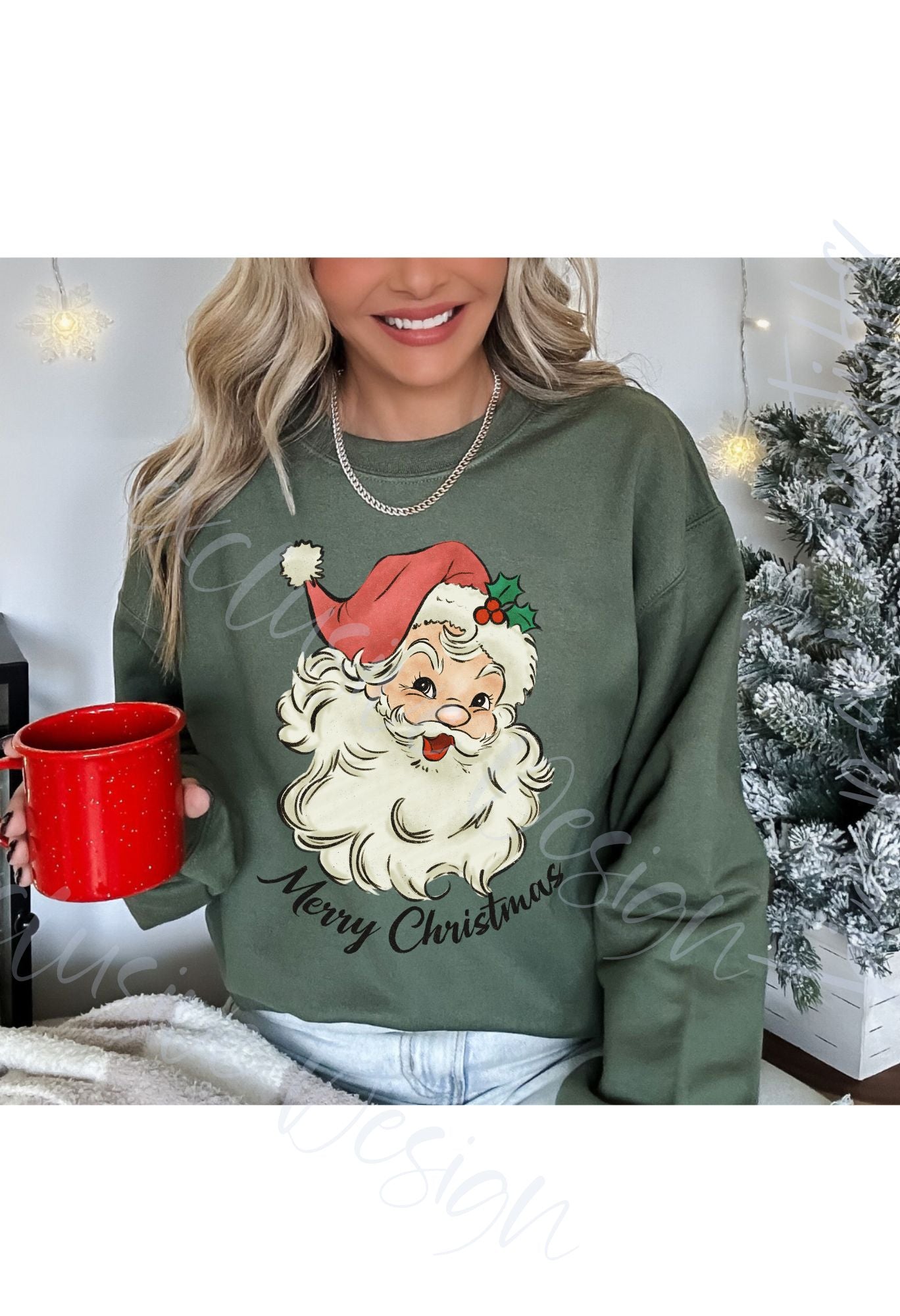 Vintage Santa Merry Christmas T Shirt/Sweatshirt