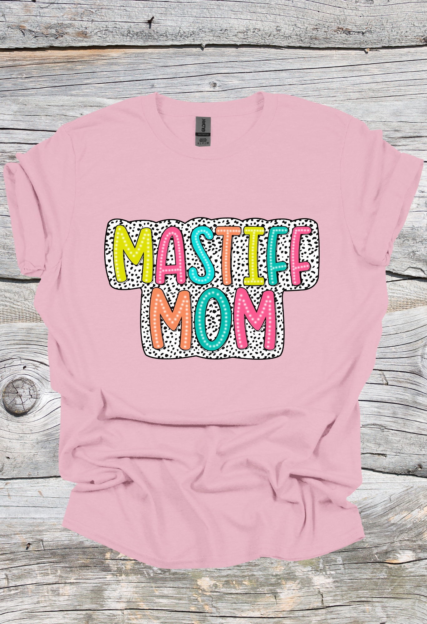 Mastiff Mom Dalmatian Print T Shirt