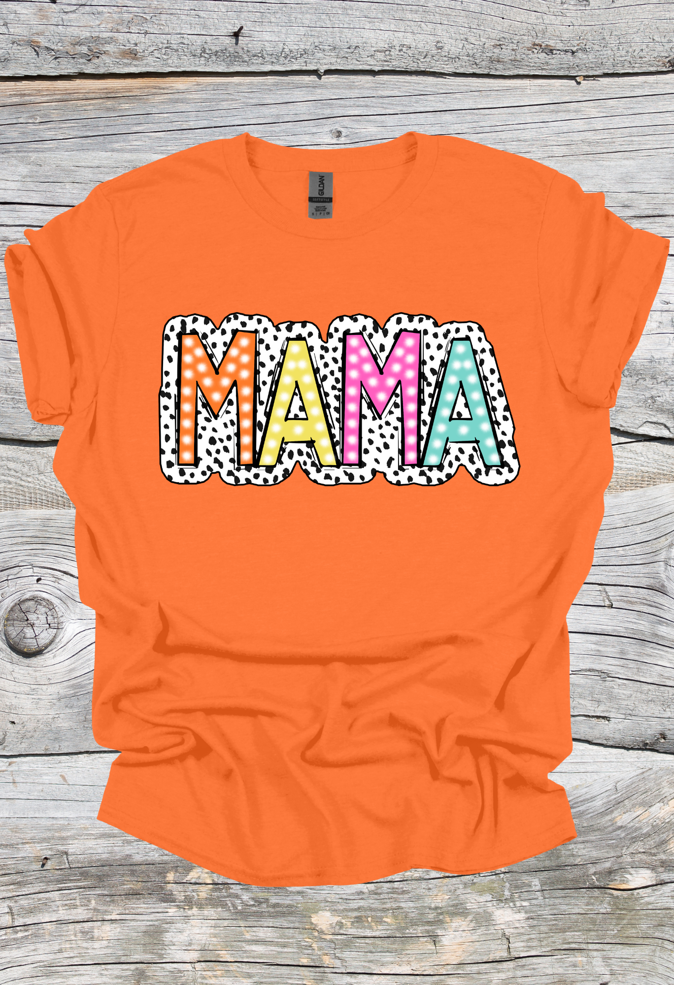 Mama Dalmatian Print T Shirt