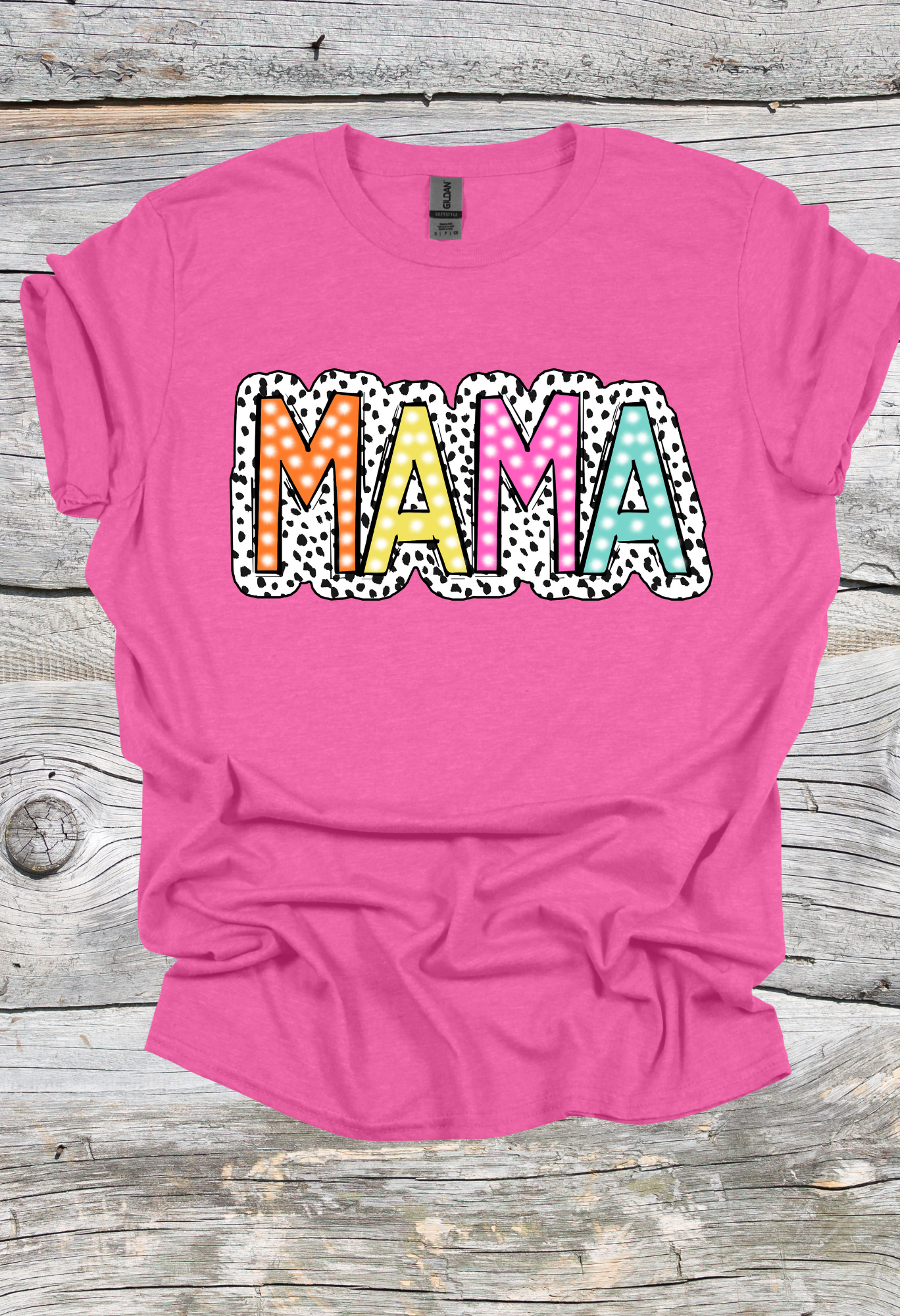 Mama Dalmatian Print T Shirt