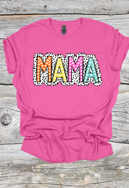 Mama Dalmatian Print T Shirt