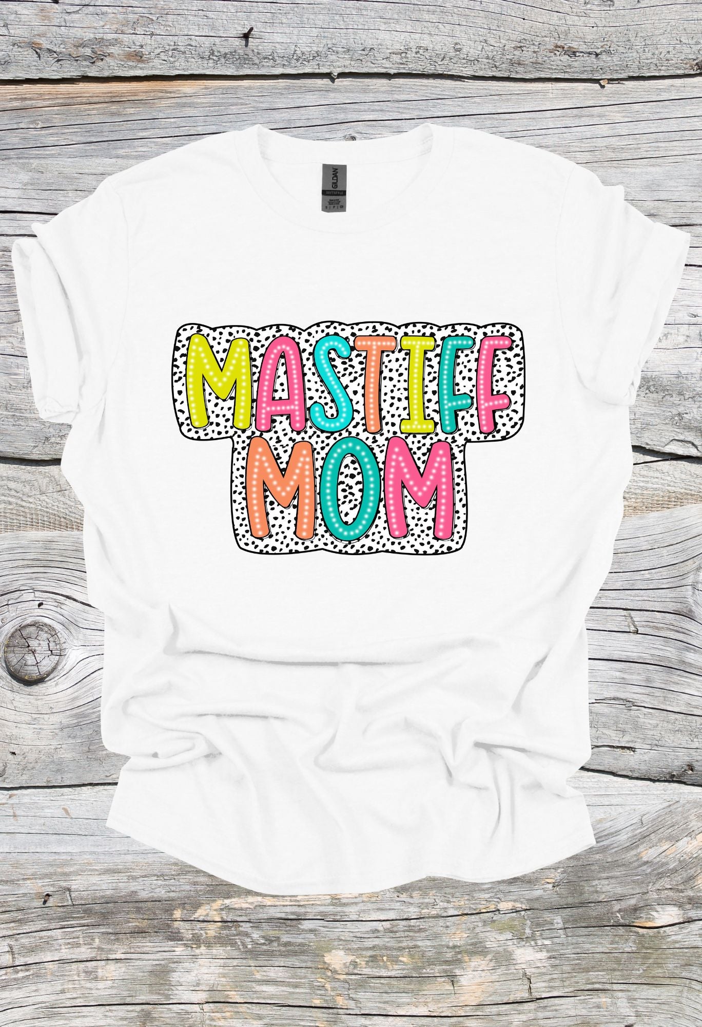 Mastiff Mom Dalmatian Print T Shirt