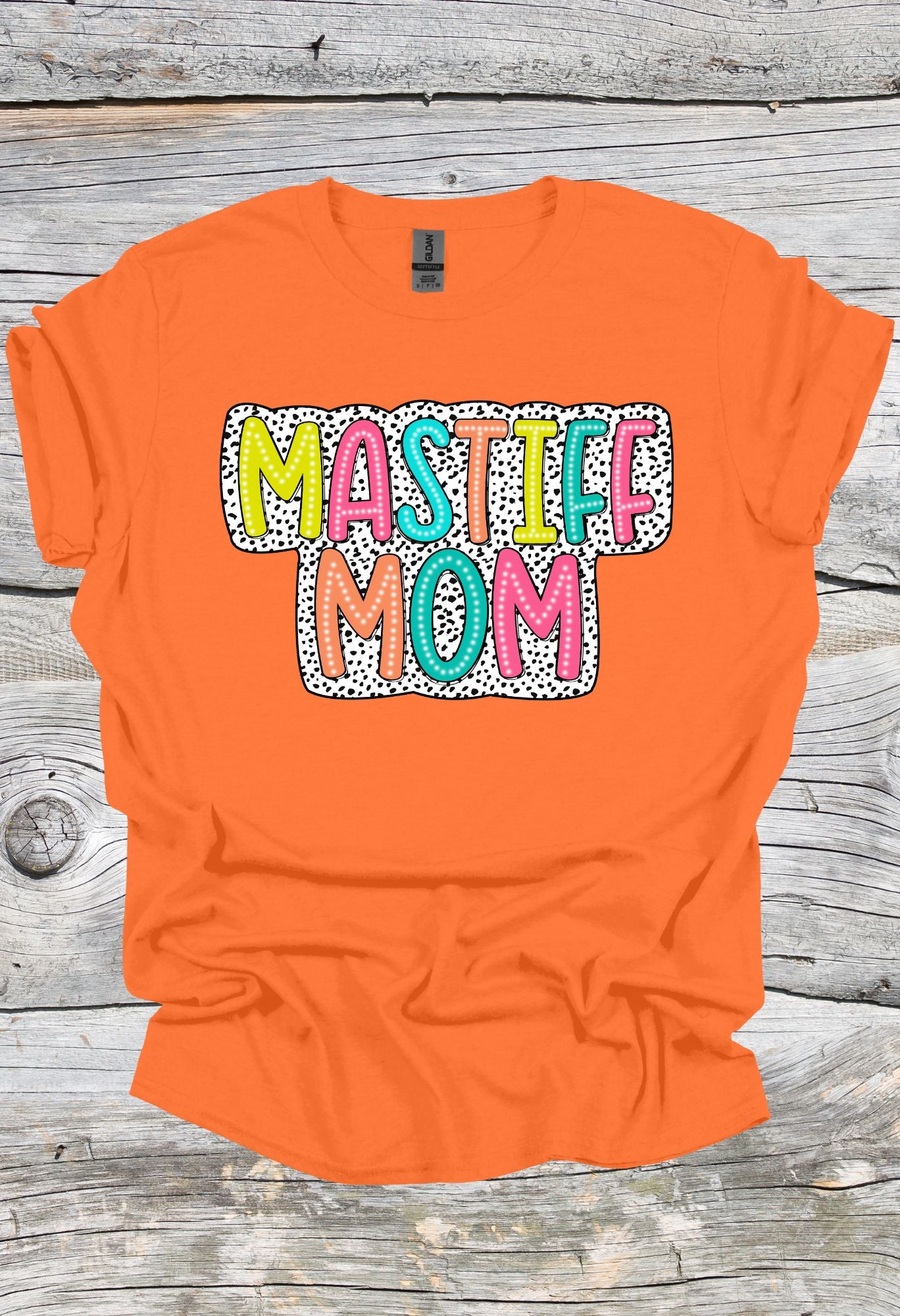 Mastiff Mom Dalmatian Print T Shirt