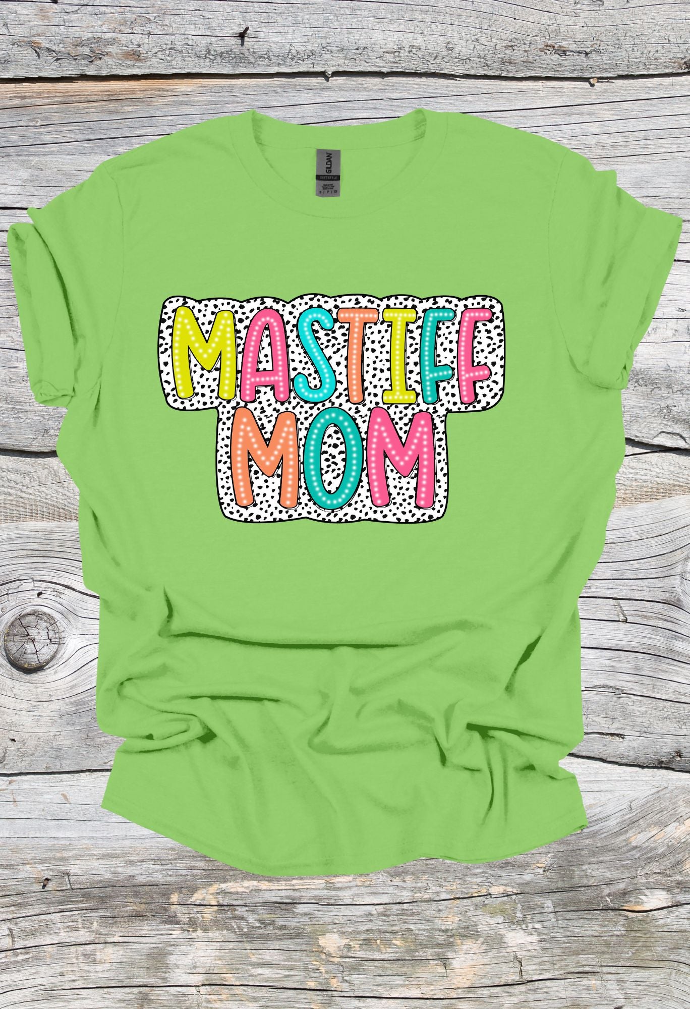 Mastiff Mom Dalmatian Print T Shirt