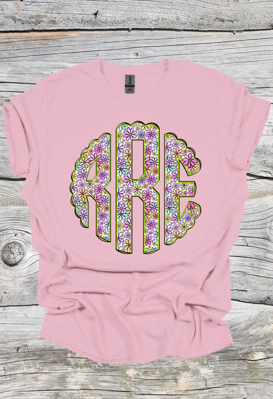 Scallop Monogram Bright T Shirt