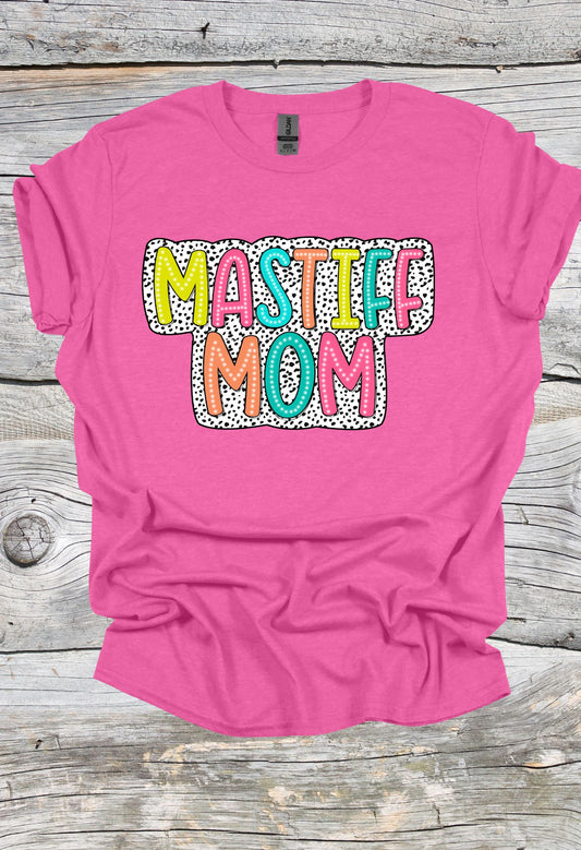 Mastiff Mom Dalmatian Print T Shirt