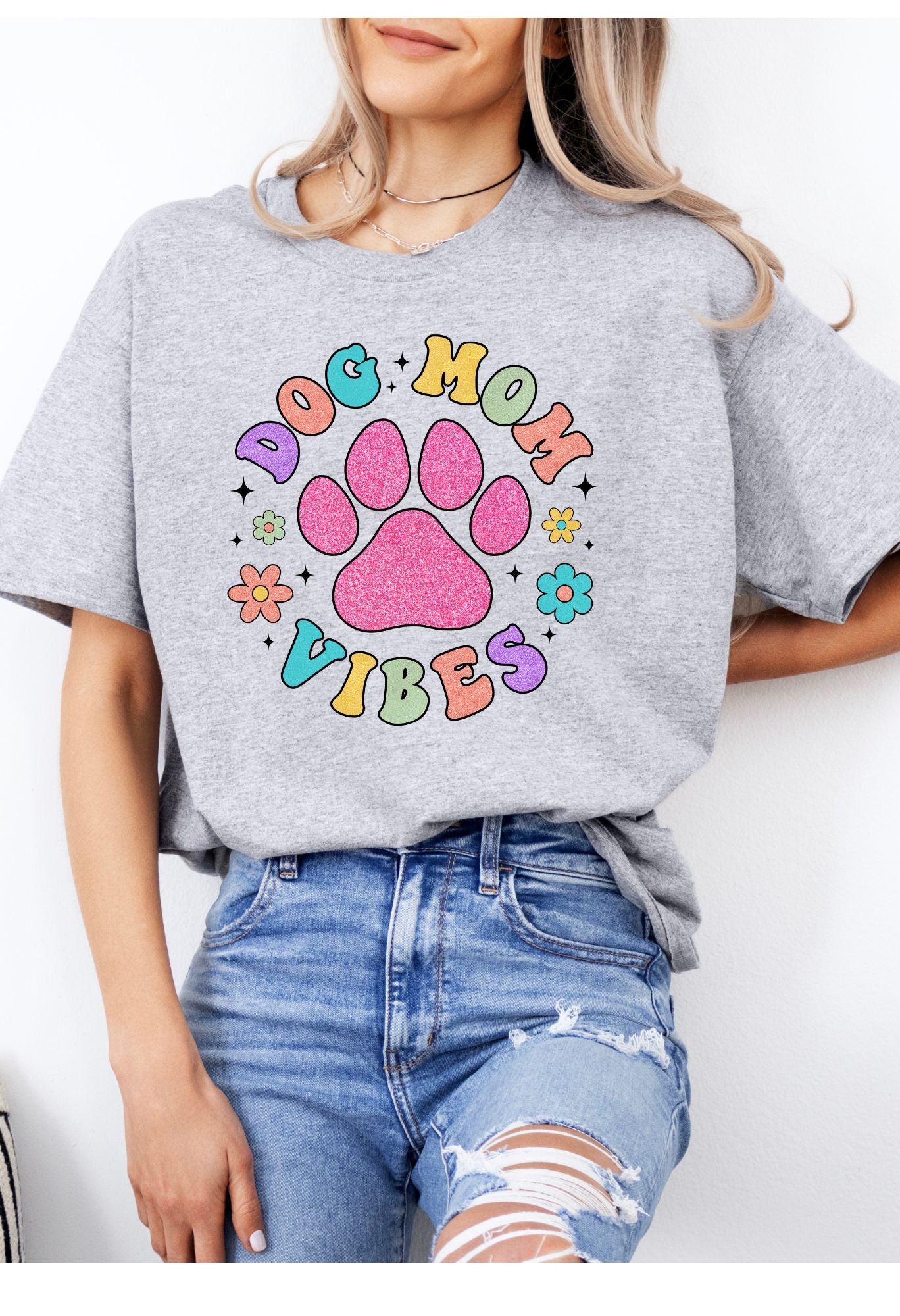 Dog Mom Vibes T Shirt