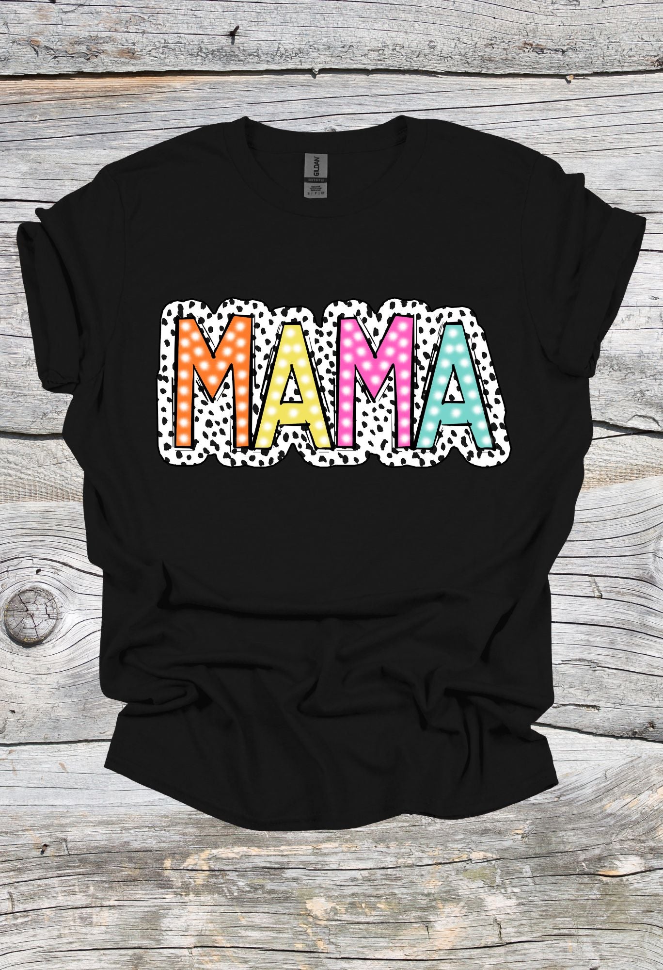 Mama Dalmatian Print T Shirt